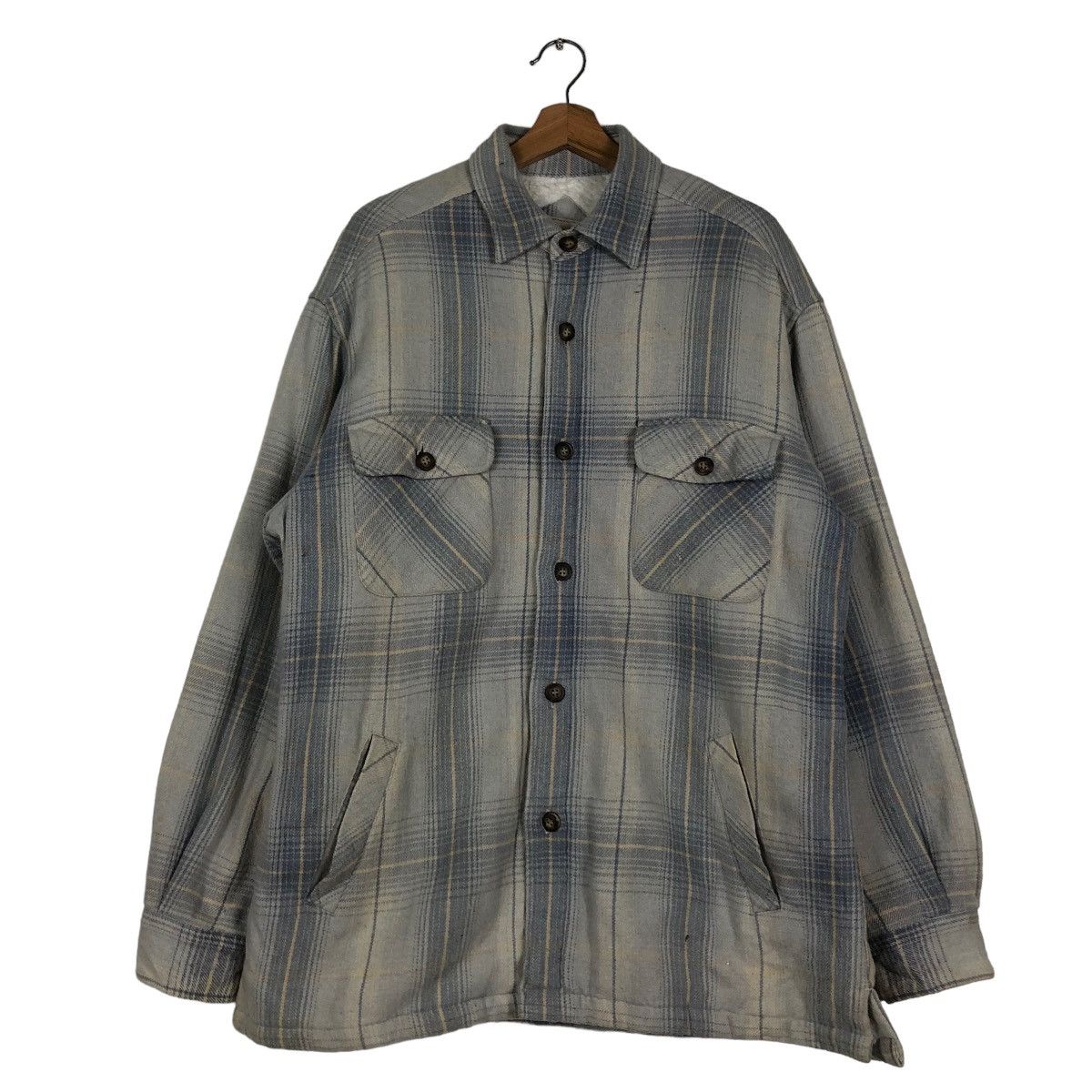 Flannel 📌VINTAGE FLANNEL SHIRT JACKET WORKER SEA HOP ISSEY MIYAKE Size US L / EU 52-54 / 3 - 2 Thumbnail