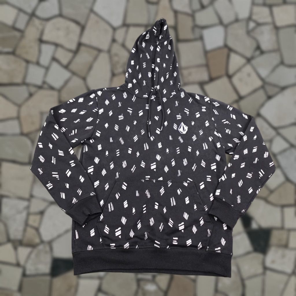 Volcom Volcom Hoodie Mens Small Black All Over Print AOP Pullover Sweatshirt Skater Size US S / EU 44-46 / 1 - 1 Thumbnail