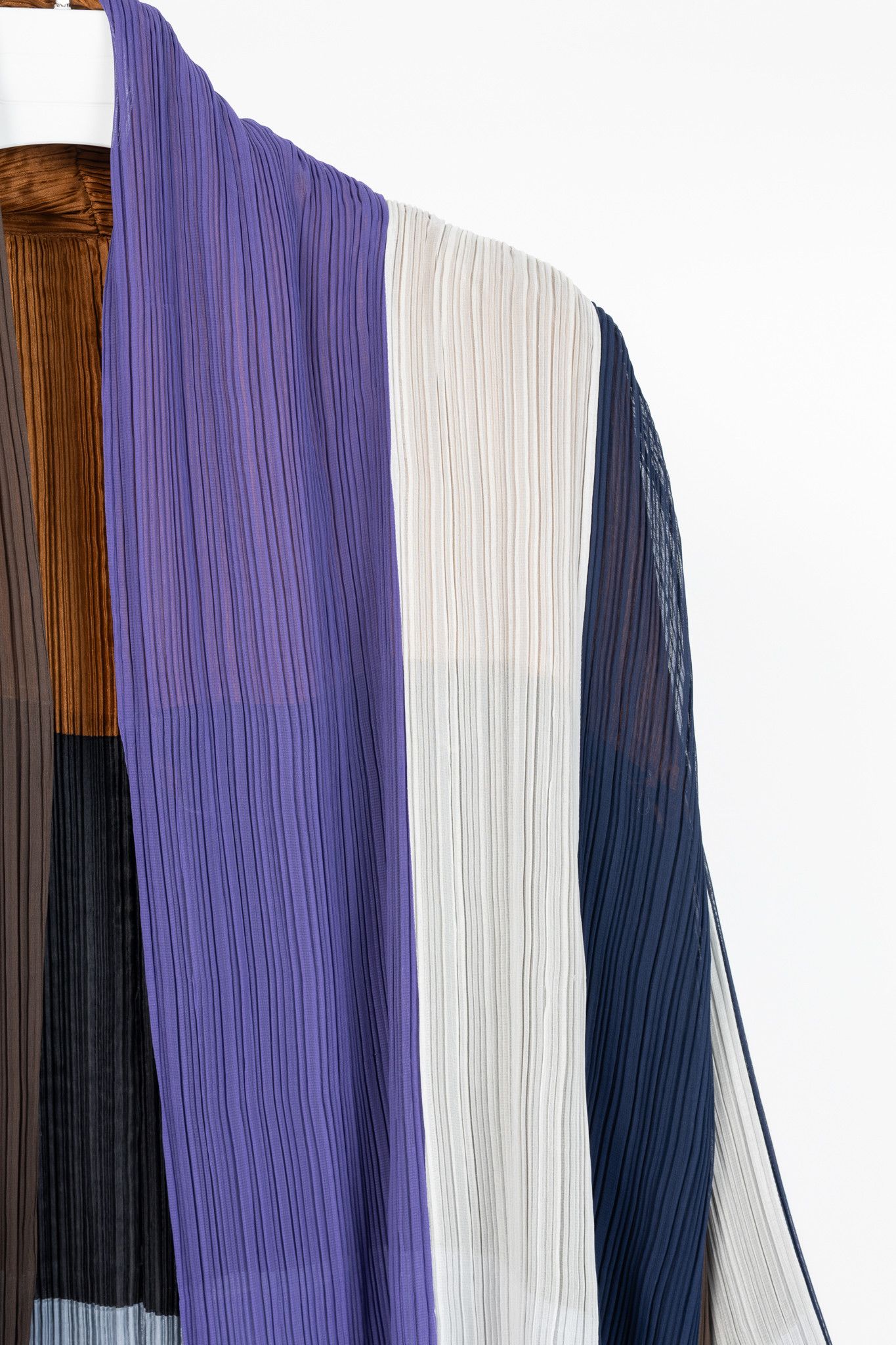 Issey Miyake Issey Miyake SS93 Reversible Striped Pleated Jacket Size M / US 6-8 / IT 42-44 - 10 Thumbnail