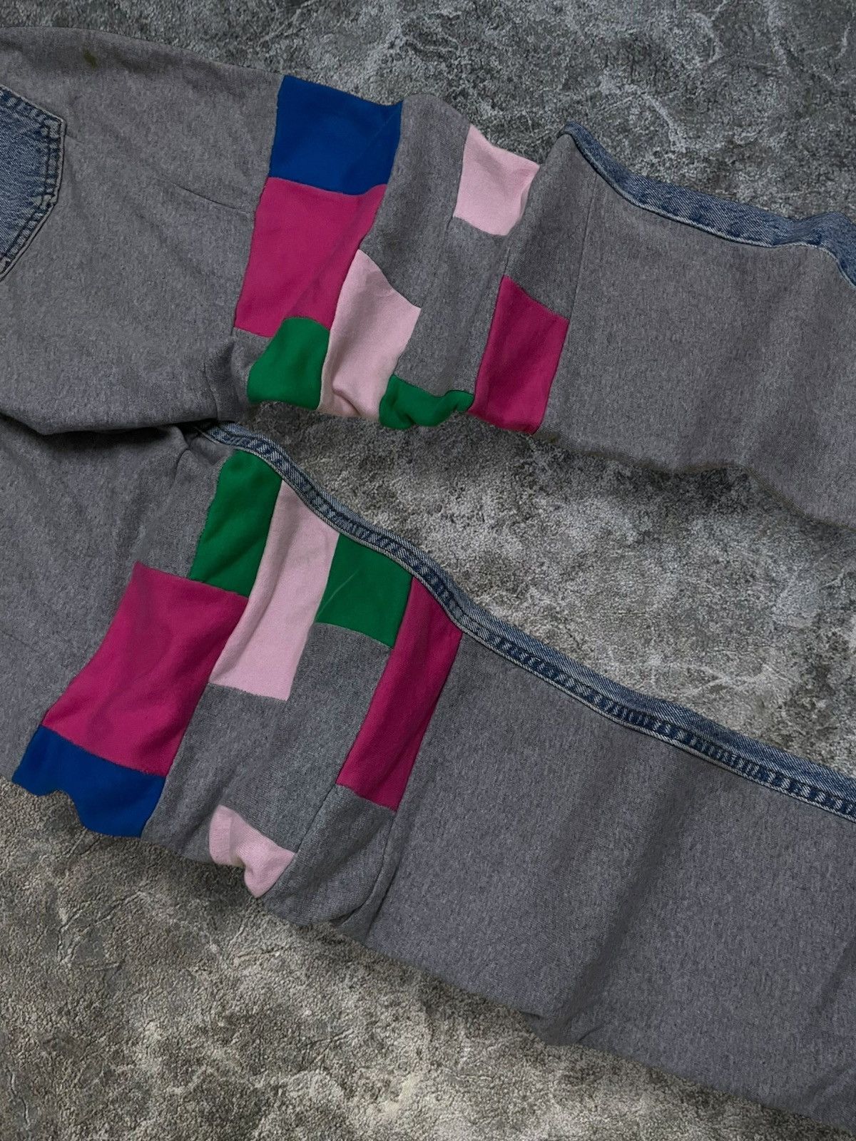 Japanese Brand Vintage Japan Designer 90’s H&+KB Denim Rebuild Sweatpant Size US 28 / EU 44 - 10 Thumbnail