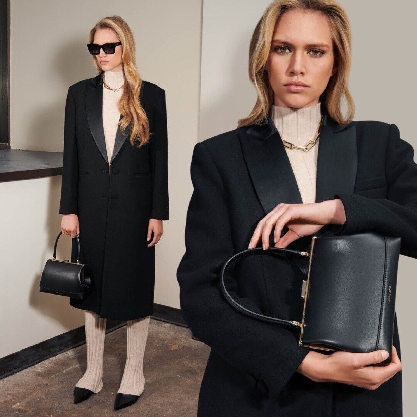 Anine Bing Anine Bing | NWT Selena Coat Black Wool Overcoat M Size M / US 6-8 / IT 42-44 - 3 Thumbnail