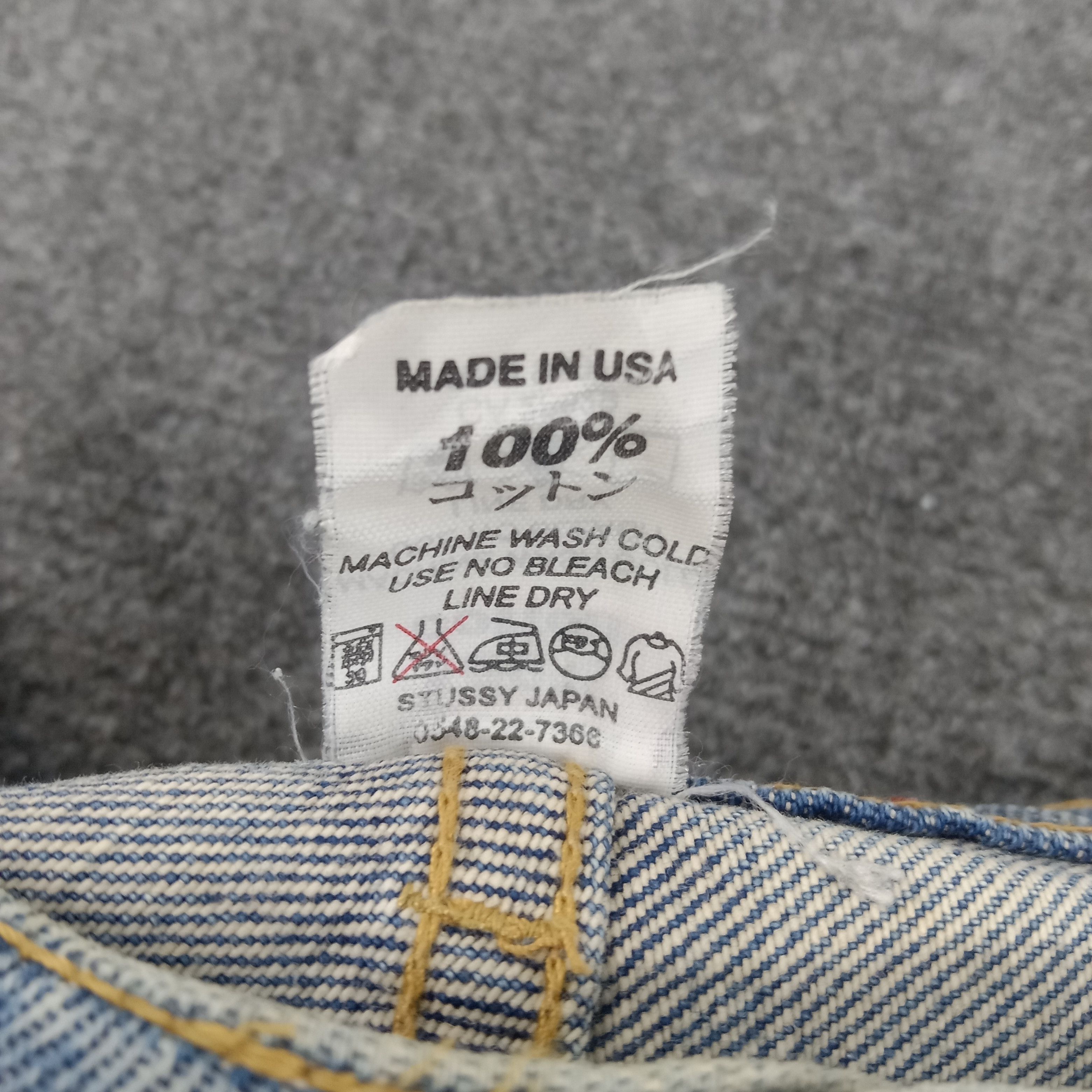 Japanese Brand × Stussy × Vintage Stussy American Streetwear Style Denim Jeans C217N28 Size US 32 / EU 48 - 9 Thumbnail
