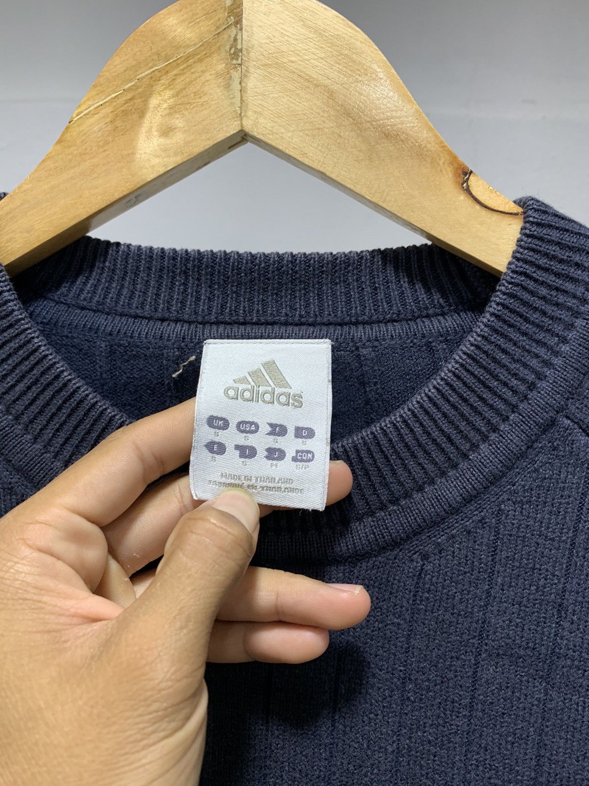 Adidas × Homespun Knitwear × Vintage Vintage Adidas Knitwear Sweater Size US M / EU 48-50 / 2 - 4 Thumbnail