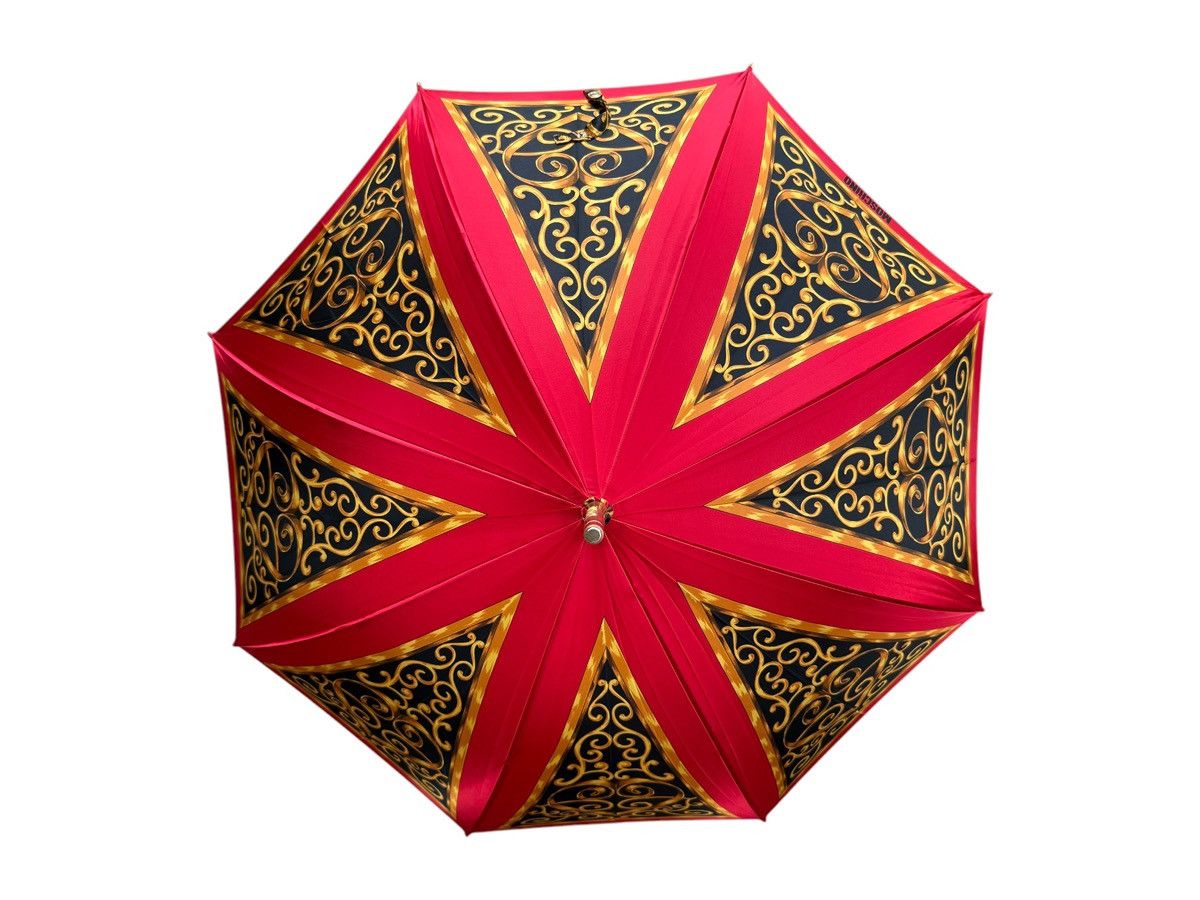 Moschino RARE Vintage Moschino Logo Printed Gold Black Red Umbrella Size ONE SIZE - 3 Thumbnail