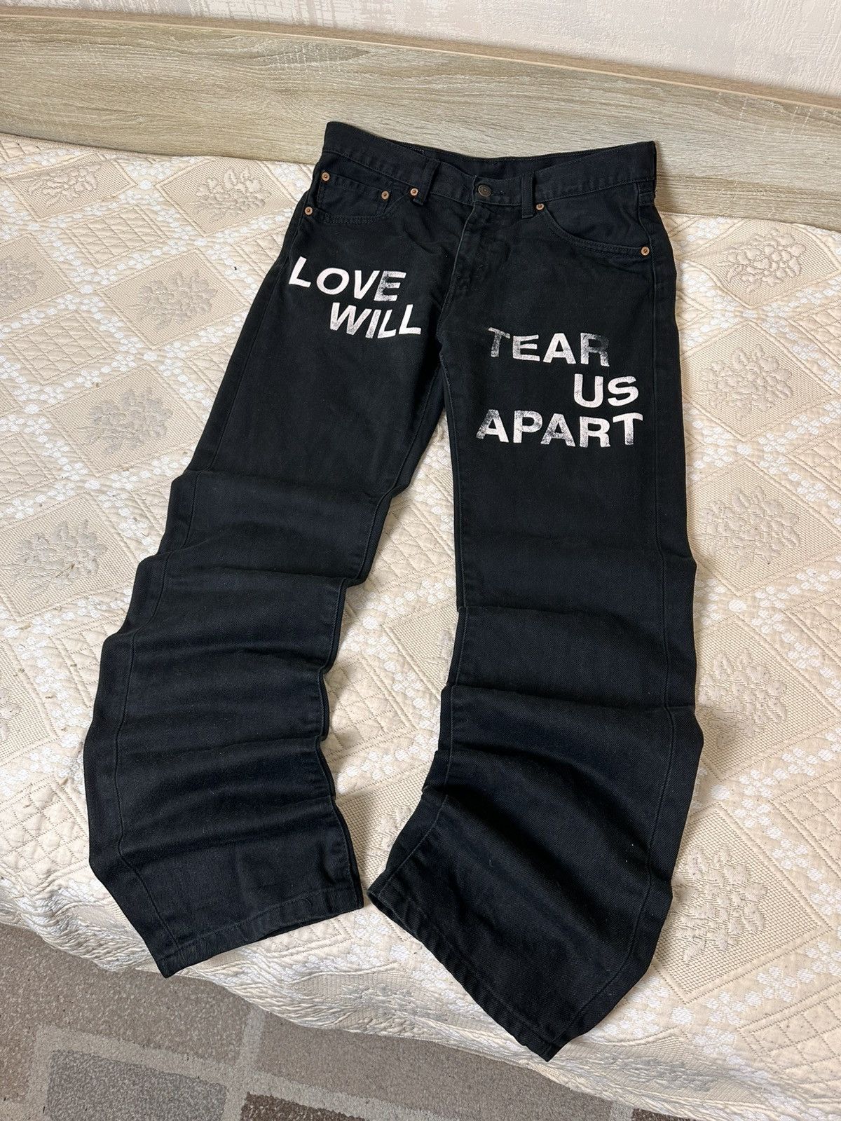 Levi's 🔥 Levis 505 Black Denim Pants W32 L34 Jeans Custom Vintage Size US 32 / EU 48 - 2 Thumbnail