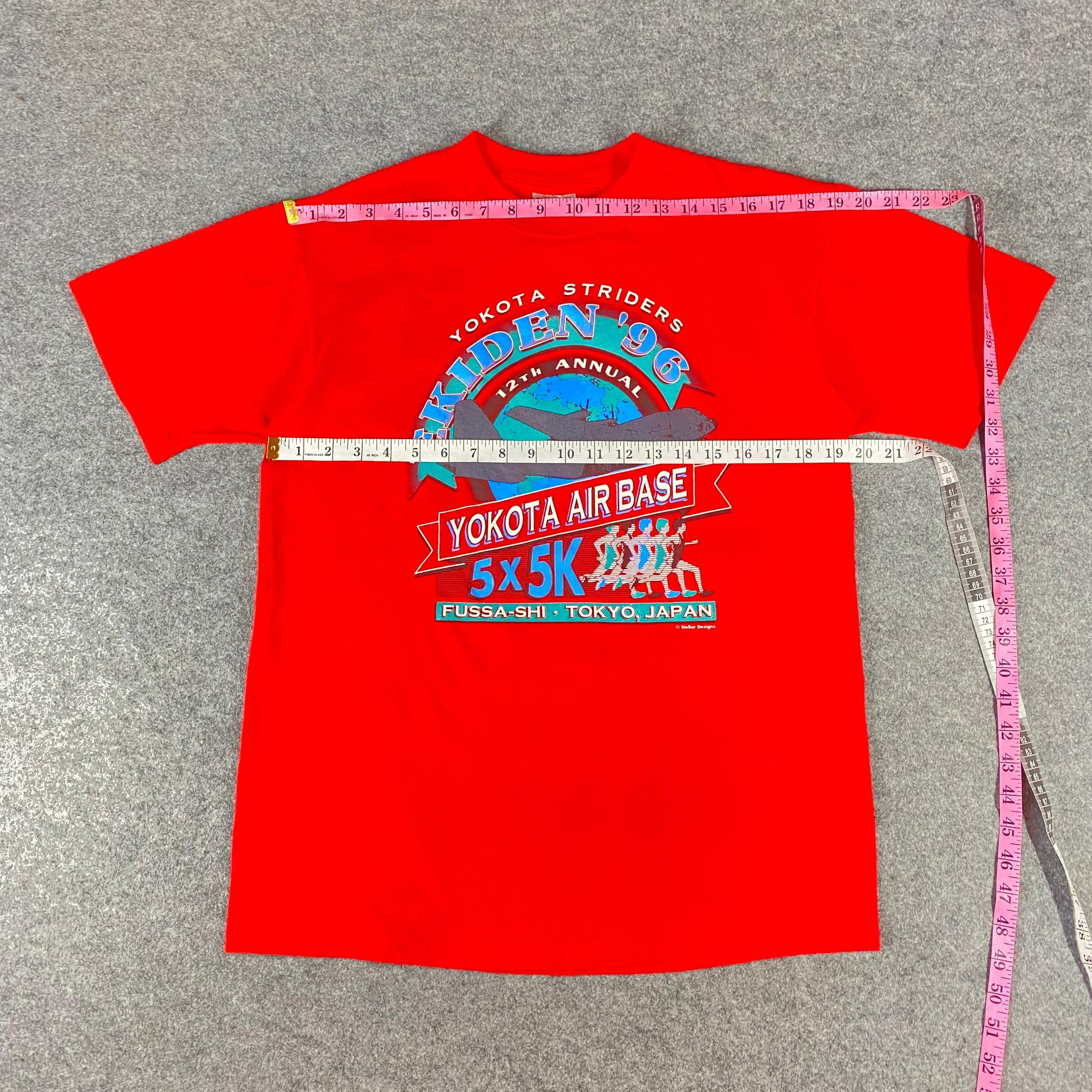 Other Vintage 90s Yokota Striders Ekiden 96 Tshirt Size US M / EU 48-50 / 2 - 6 Thumbnail