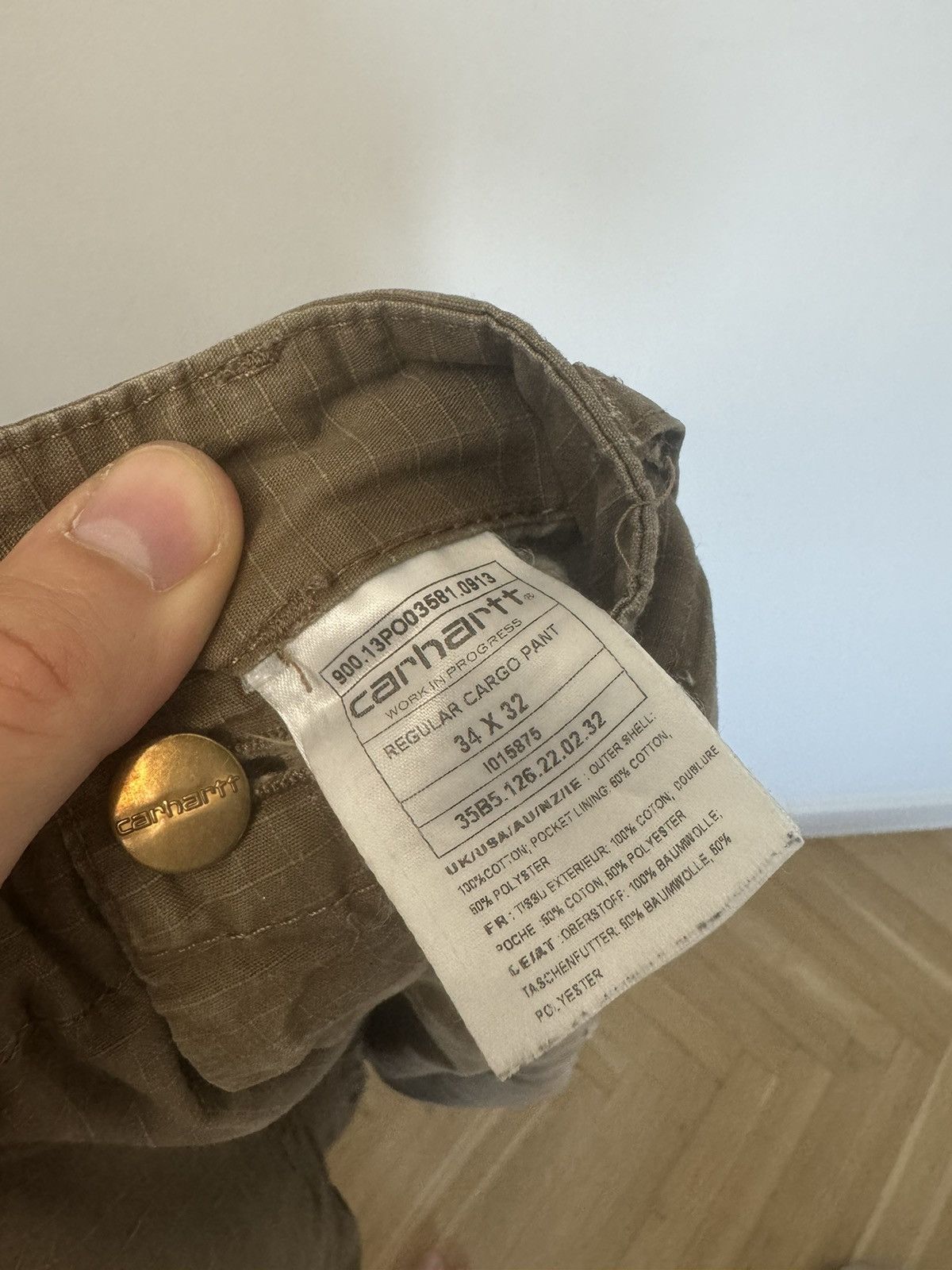 Carhartt Carhartt Regular Cargo Pant Beige Vintage Workwear Rare Hype Size US 34 / EU 50 - 3 Thumbnail