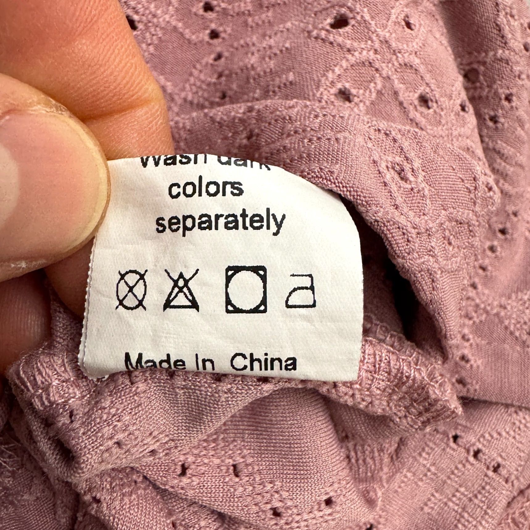 Vintage Micoson Blouse Womens L Pink Eyelet Puff Sleeve Boho Pleated Solid Causal Casual Summer Bohemian Classic Shirt Size L / US 10 / IT 46 - 7 Thumbnail