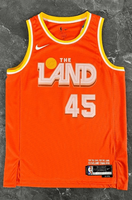 NBA Cleveland Cavaliers #45 Donovan Mitchell Jersey Orange Size US XL / EU 56 / 4 - 1 Thumbnail