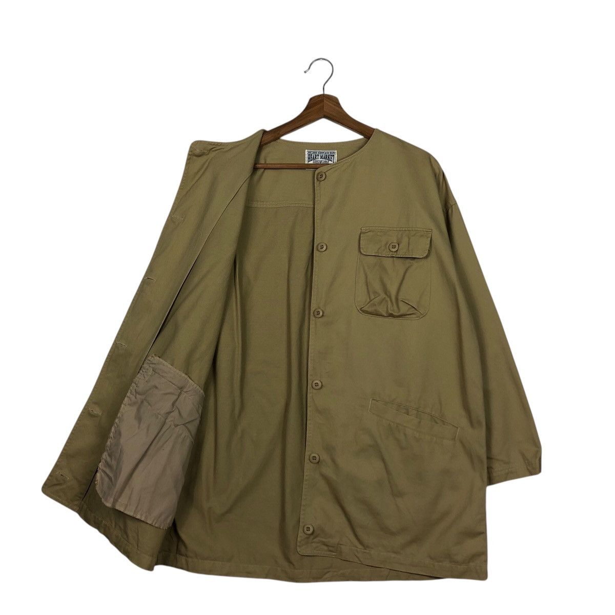 Blue Blue Japan 📌Vintage Chore Worker Duck Canvas Jacket Heart Market Size US M / EU 48-50 / 2 - 12 Thumbnail
