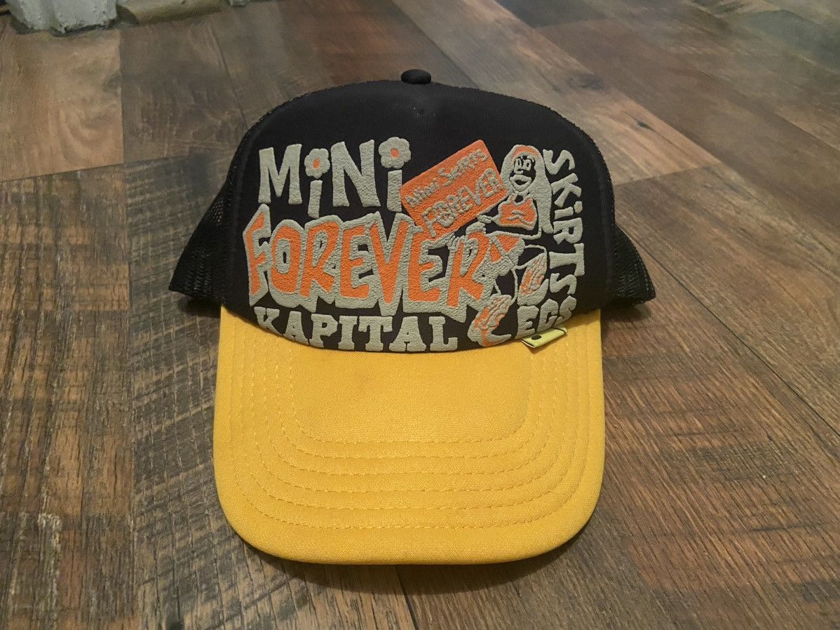 Kapital × Kapital Kountry KAPITAL LEGS MINI SKIRTS FOREVER TRUCK CAP -  BLACK/ GOLD | Grailed