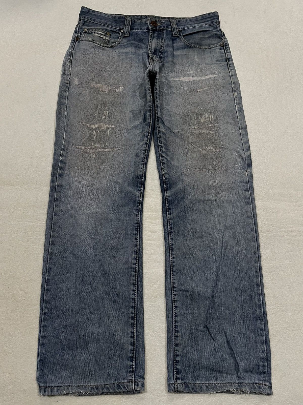 Vintage Timberland Mudwash Faded Distressed Ripped Jeans