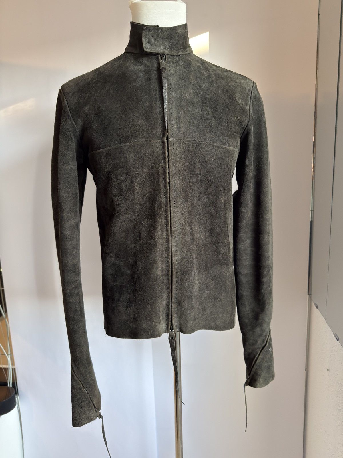 Ma+ Maurizio Amadei M.A+ Aviator Reverse Deer Leather Biker Size US M / EU 48-50 / 2 - 4 Thumbnail