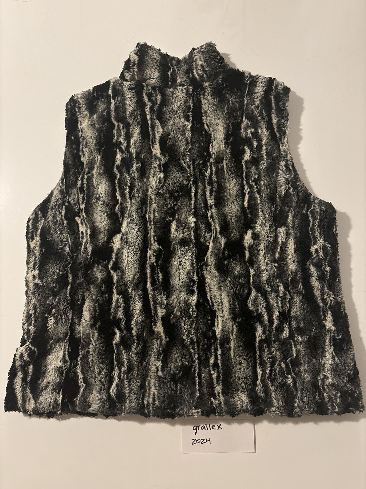 Faux Fur Vest Cheetah Print Interior