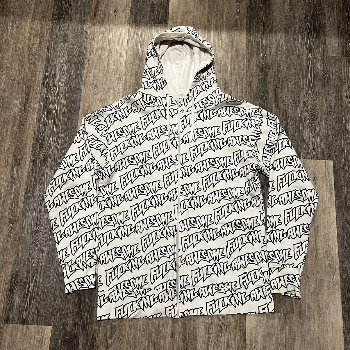 Fucking Awesome Fucking Awesome Allover Zip up hoodie | Grailed