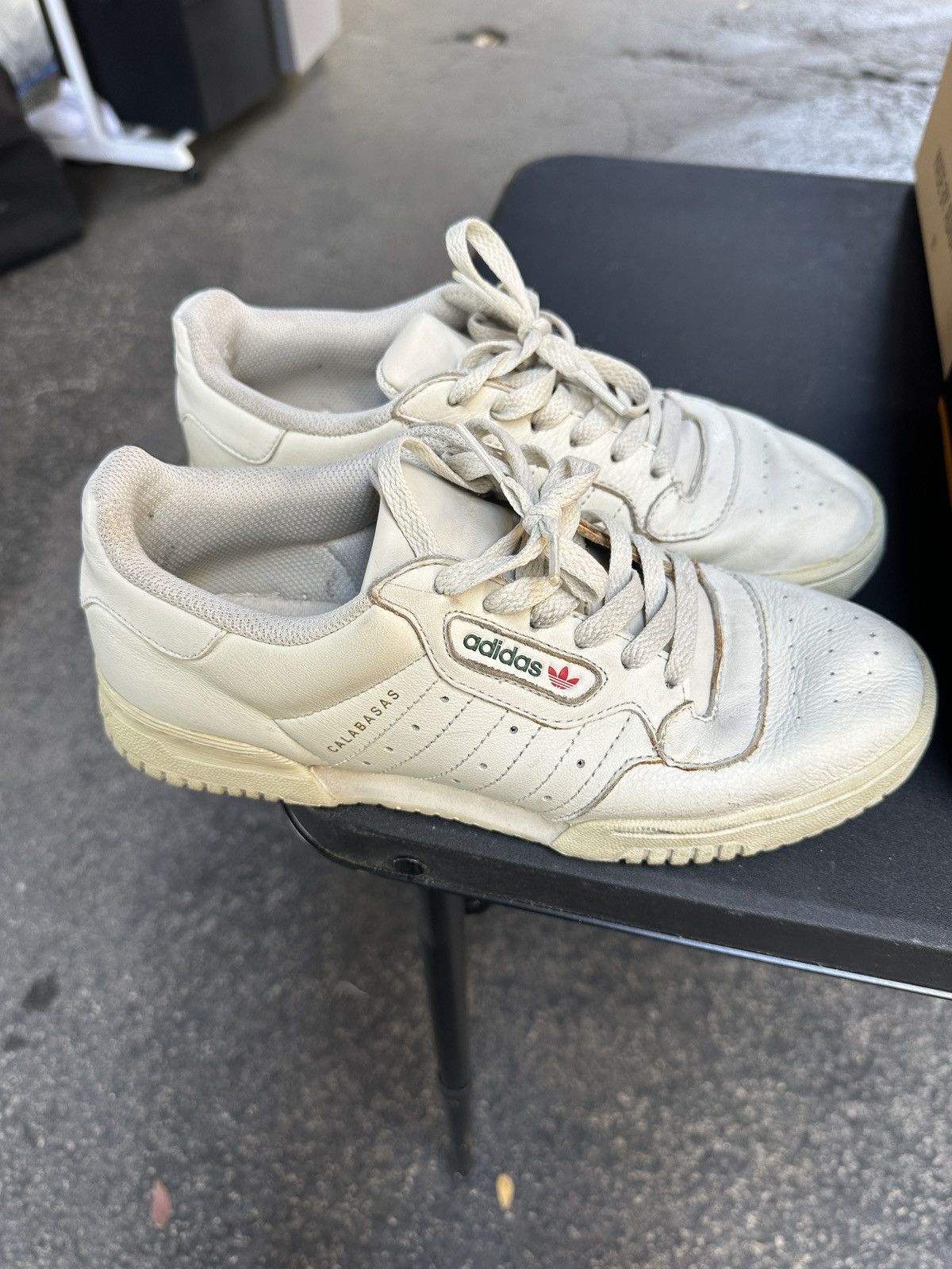 image of Adidas Yeezy Powerphase Shoes in White, Men's (Size 7)