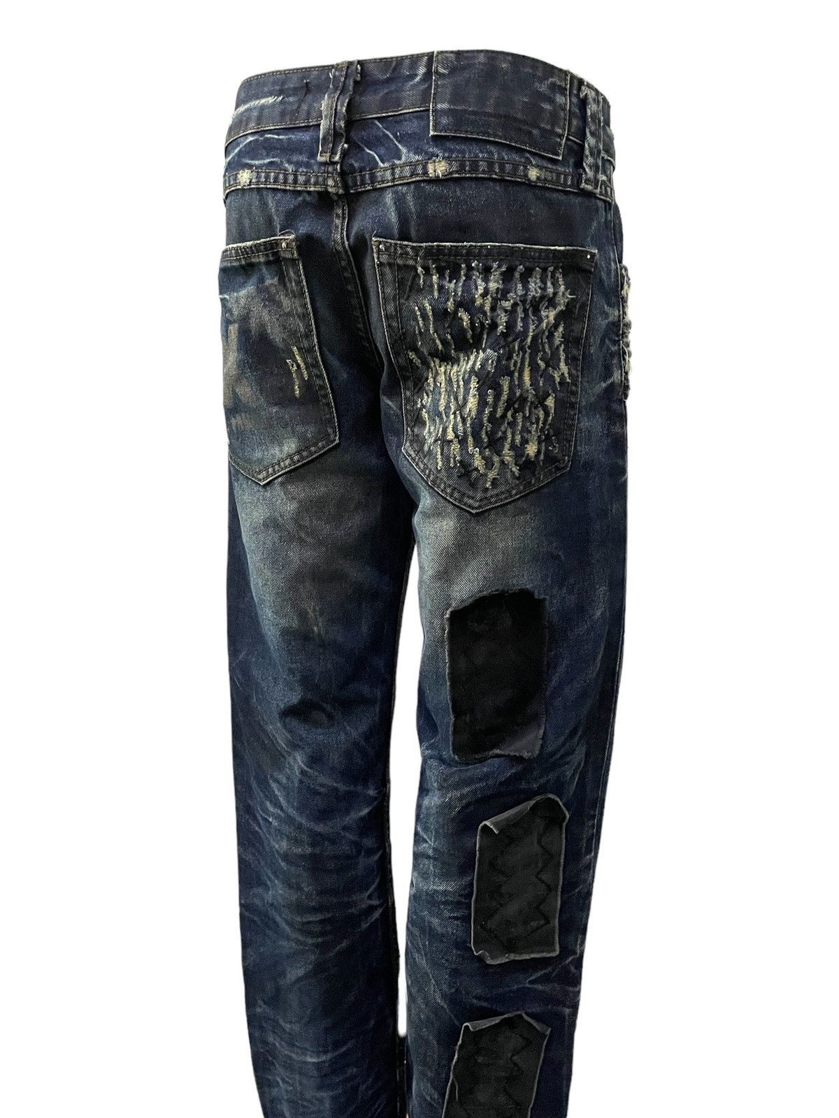 Japanese Brand × Kapital Cattan Farm Japan Uru Boro Claw Mark Dirt Wash Jeans Size US 30 / EU 46 - 6 Thumbnail