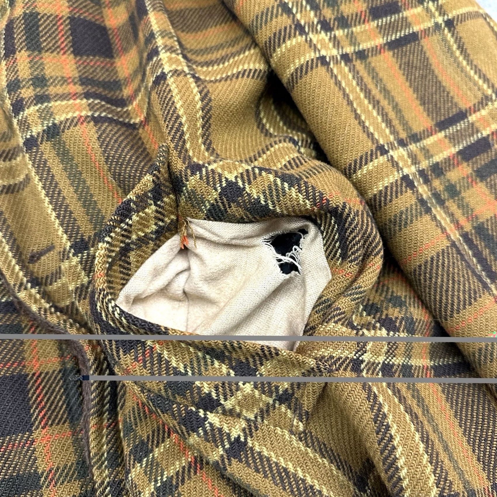 Pendleton VINTAGE Pendleton Wool Overcoat Coat Faux Fur Collar Quilted Plaid 60/70s Mens Large Size US L / EU 52-54 / 3 - 6 Thumbnail