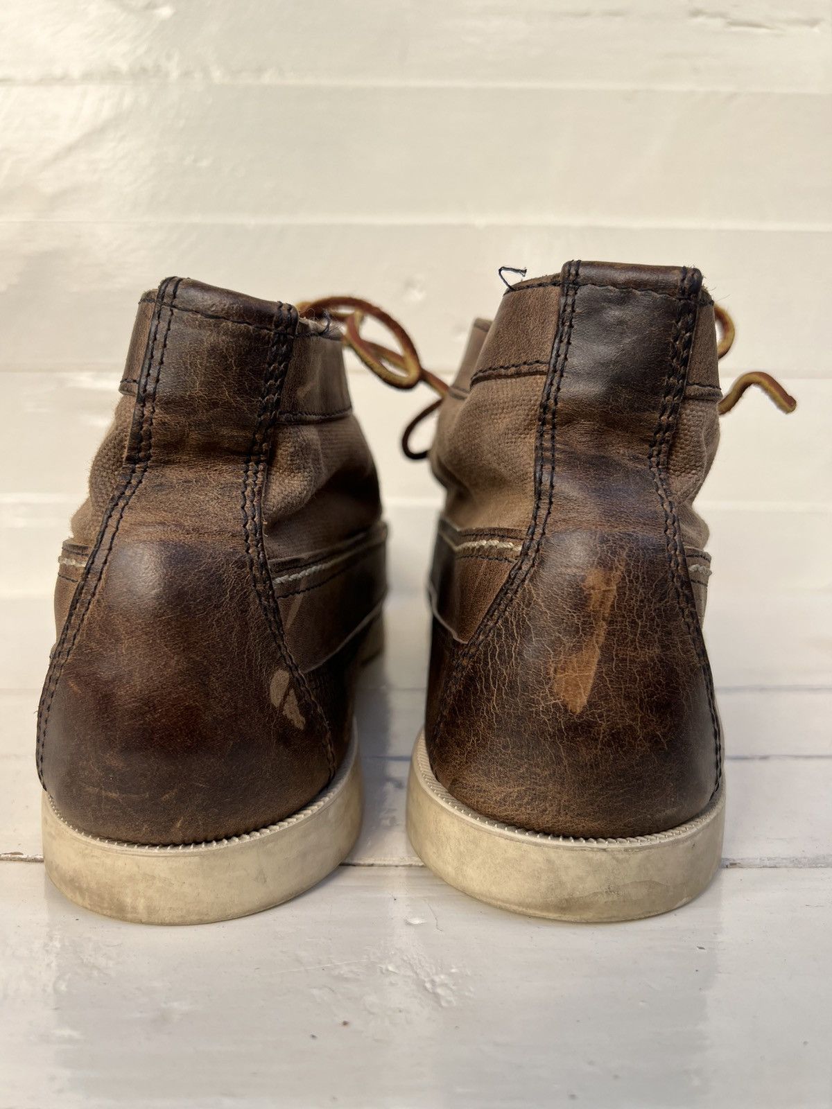 Red Wing Red Wing boots Wabasha 9191 Leather Waxed canvas Made in USA Size US 11.5 / EU 44-45 - 8 Thumbnail