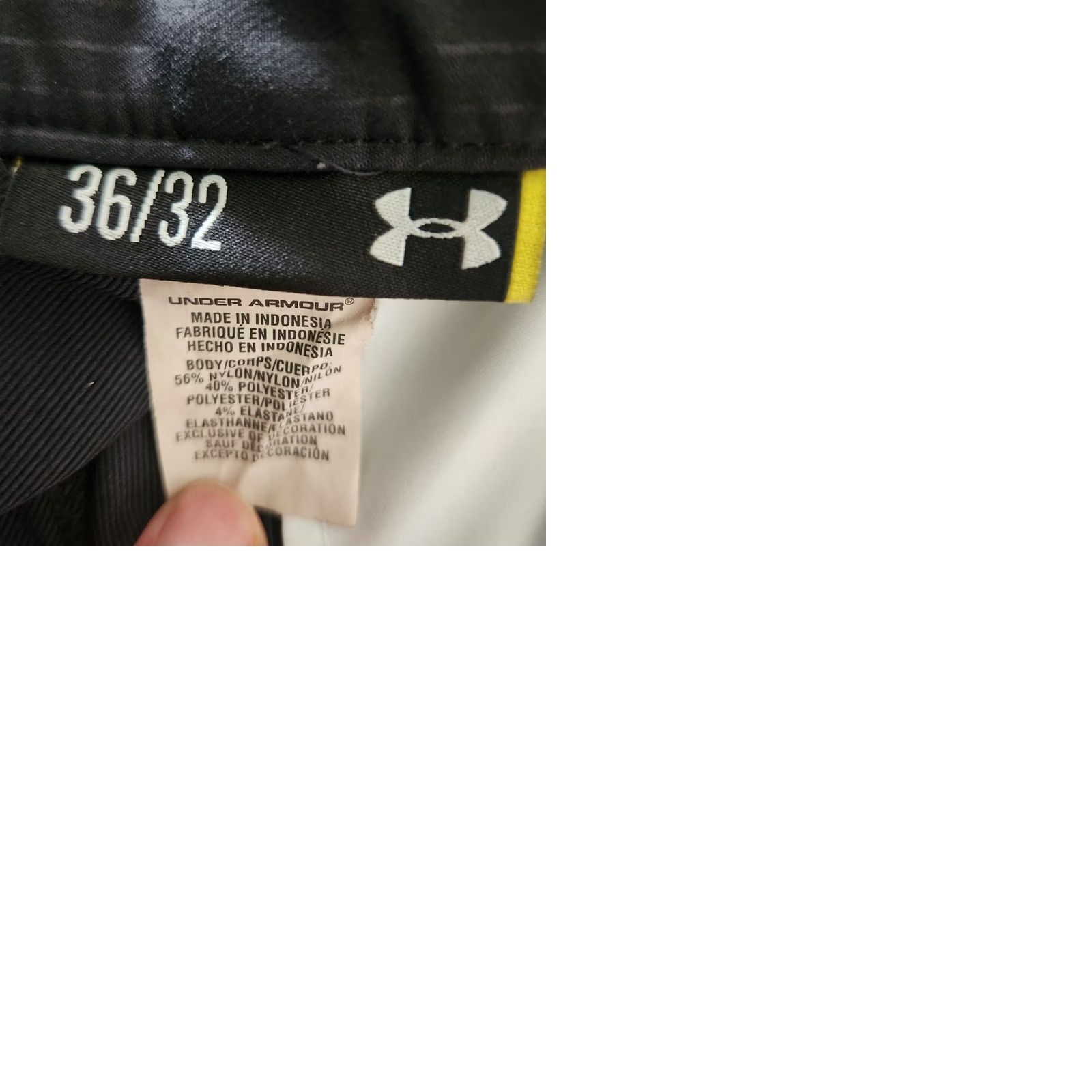 Under Armour Under Armour Bentgrass Tech Pants Mens 36x32 Black Pinstripe Stretch Golf Pants Regular Men Black Pinstripe Stretch Golf pants 36x32 Mens Size US 36 / EU 52 - 9 Thumbnail