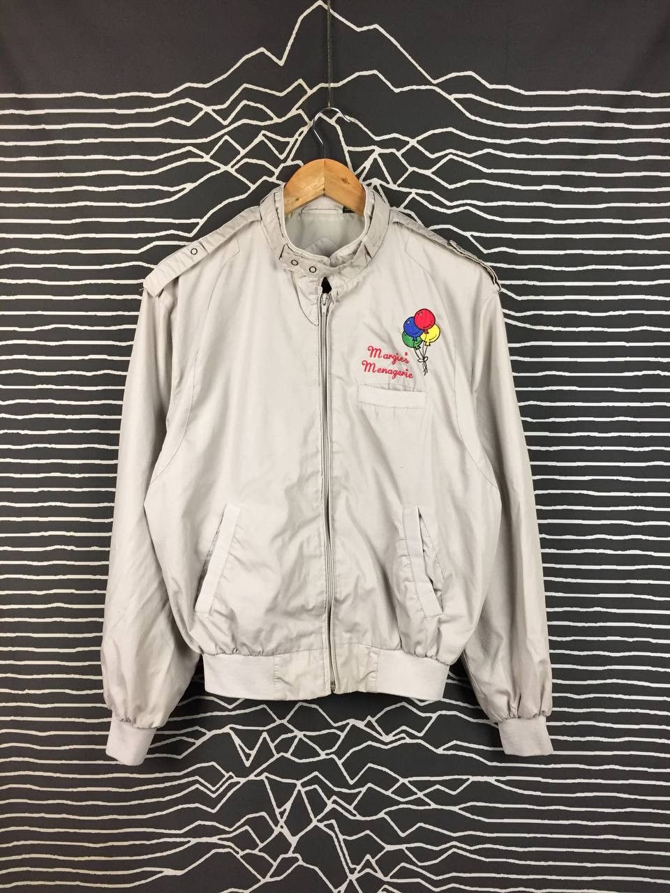 Members Only Vtg Members Only Margie's Menagerie Logo Racer Bomber Jacket Size US M / EU 48-50 / 2 - 2 Thumbnail
