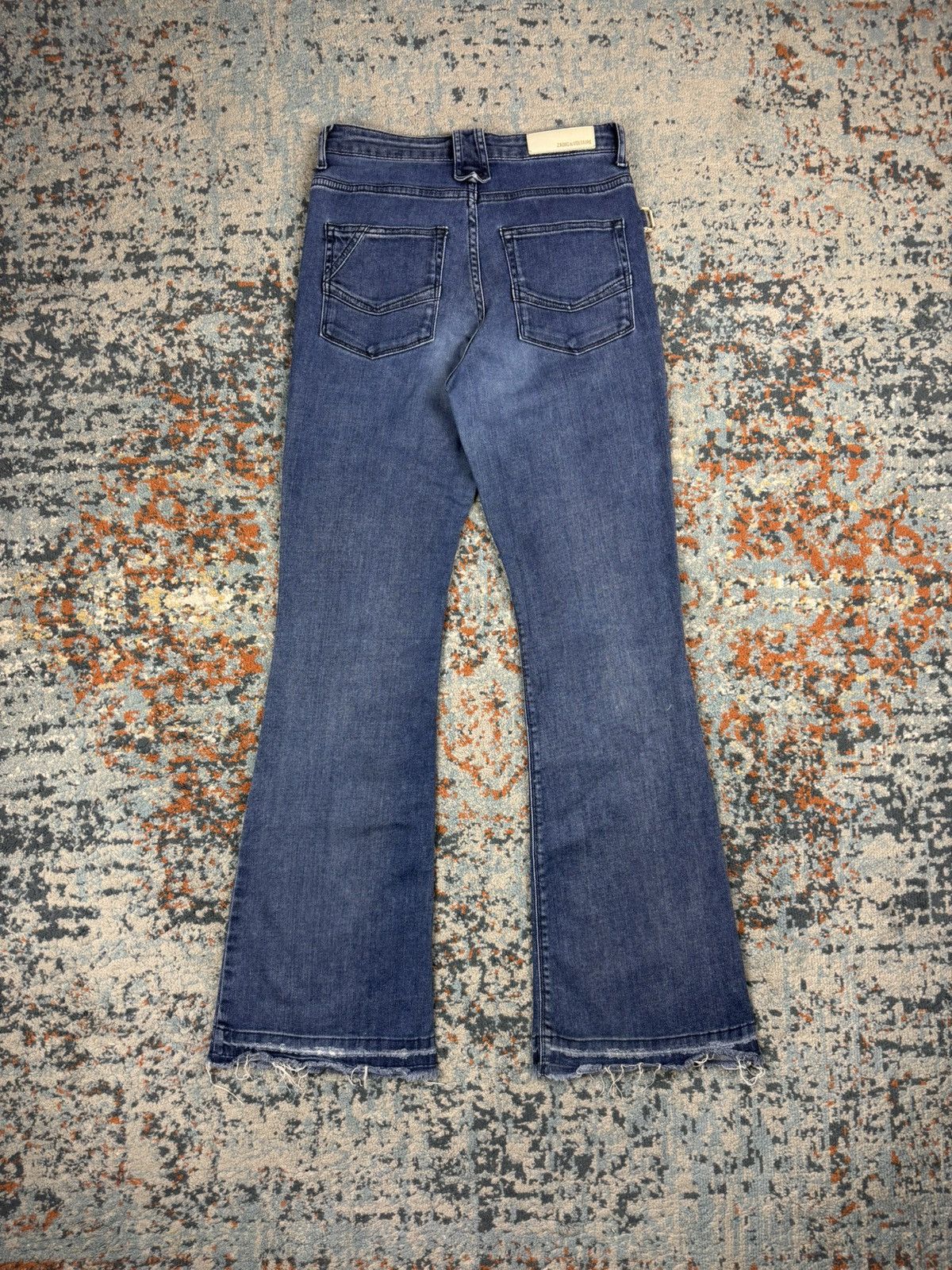 Zadig & Voltaire Vintage Y2K Zadig & Volaire flared denim slim fit hedi style Size US 27 - 2 Thumbnail