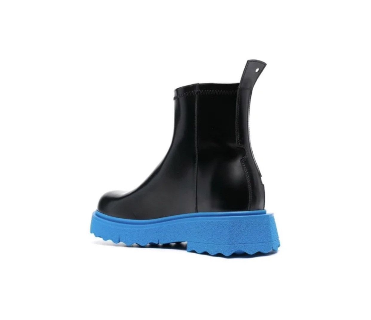 Off-White Off-White Leather Ankle rubber sole (blue) boots Size US 8 / EU 41 - 11 Thumbnail