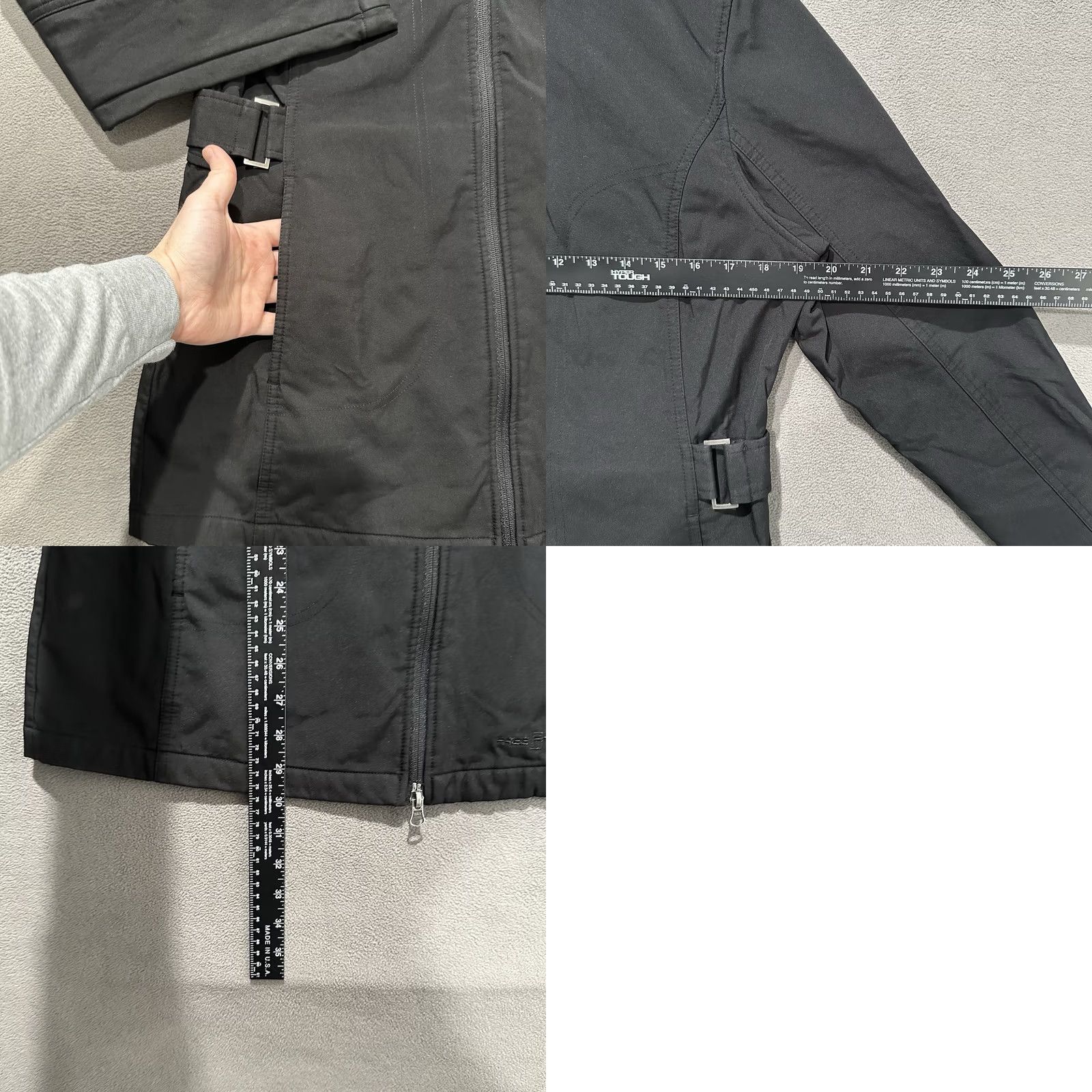 Vintage VINTAGE FreeTech Jacket Womens M Black Softshell Lined Full Zip Hooded Water Resistant GUC Regular Fit Outdoor Mens Womens Boys Girls Size M / US 6-8 / IT 42-44 - 8 Thumbnail