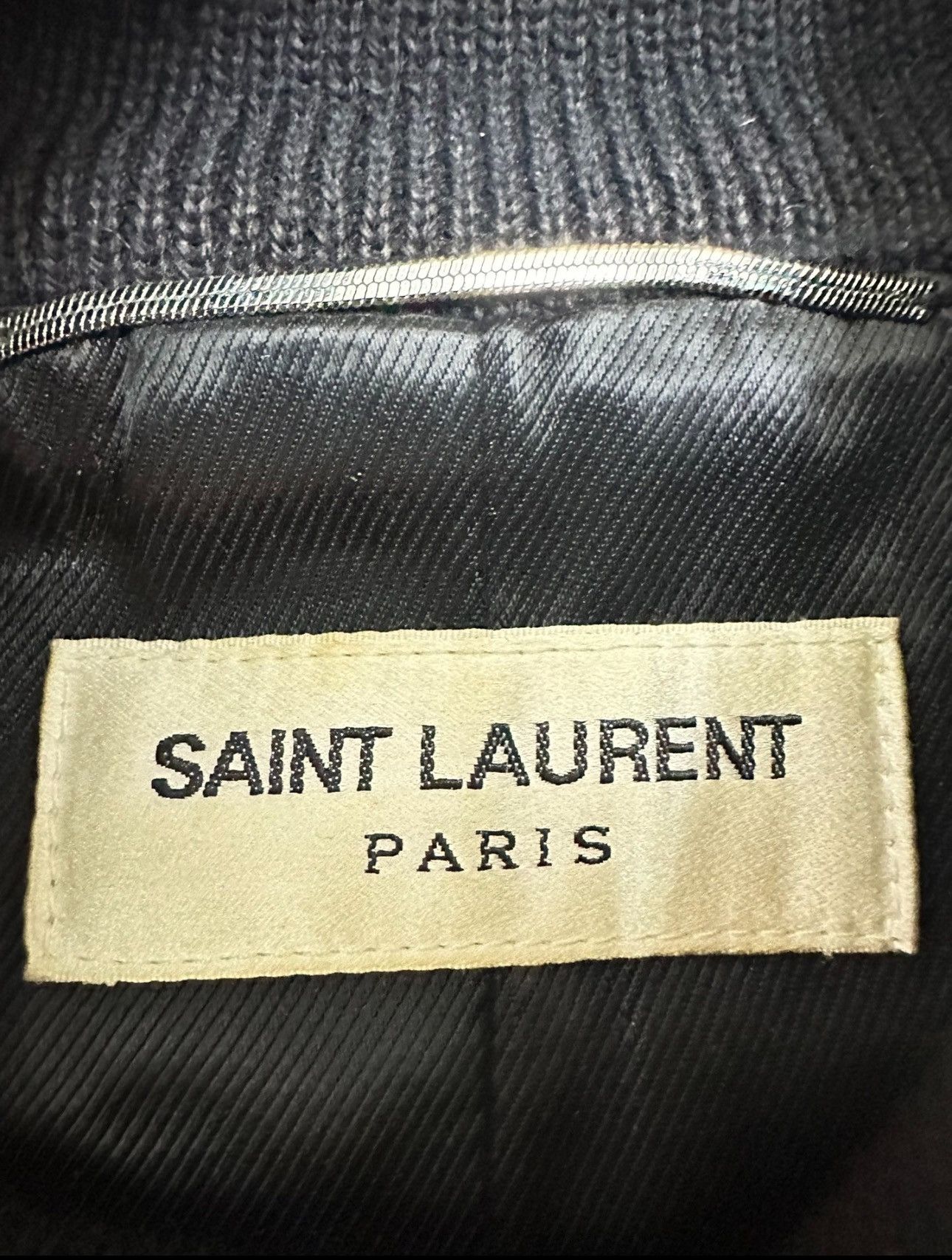 Saint Laurent Paris Saint Laurent Paris Sz.44 Leather Teddy Jacket Size US S / EU 44-46 / 1 - 6 Thumbnail