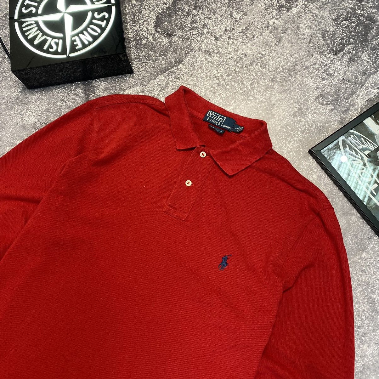 Polo Ralph Lauren Vintage Polo Ralph Lauren Small Basic logo Red Longsleeve Size US L / EU 52-54 / 3 - 2 Thumbnail