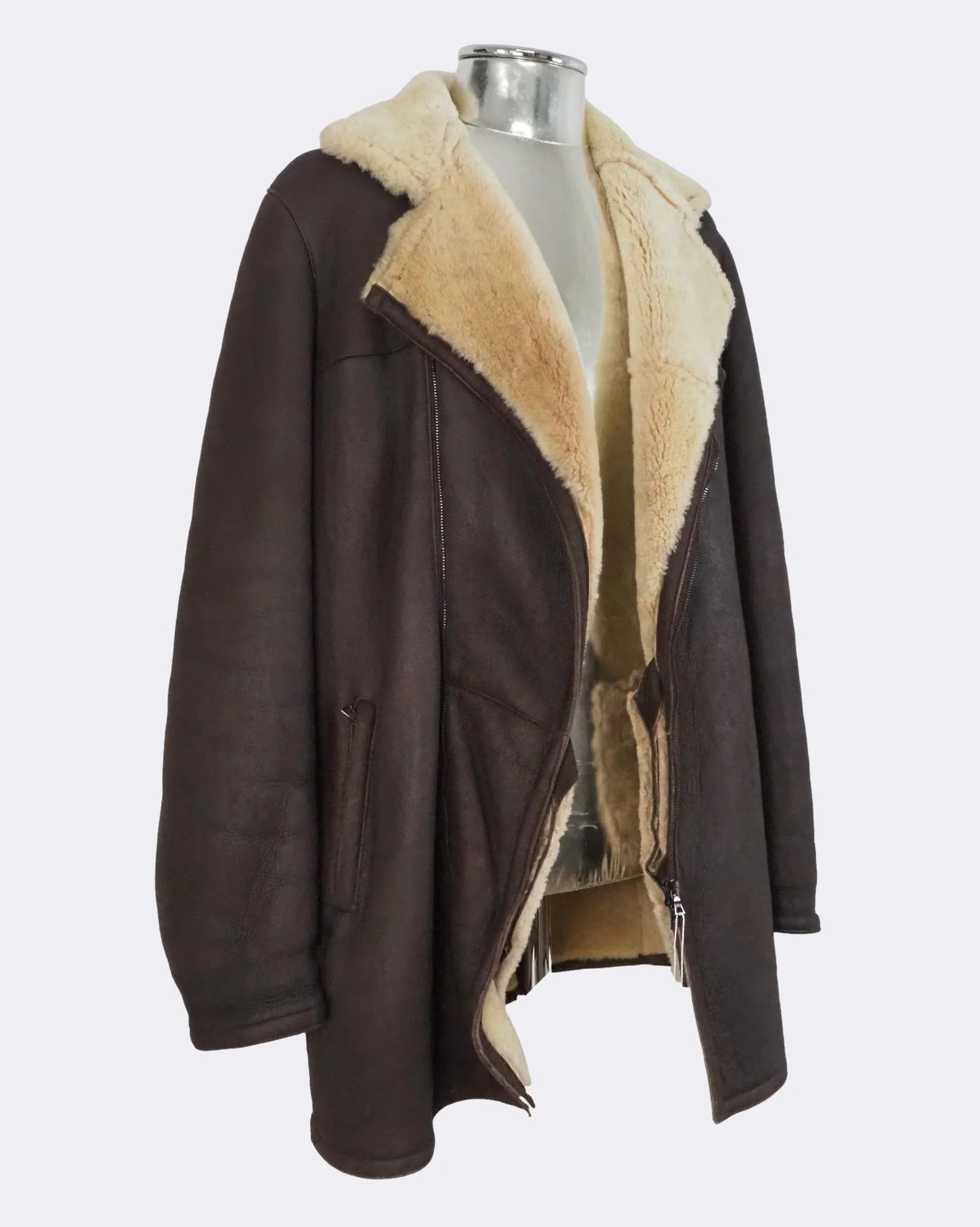 Neil Barrett Neil Barrett Lambskin Leather Shearling Coat $2510 Size US L / EU 52-54 / 3 - 5 Thumbnail