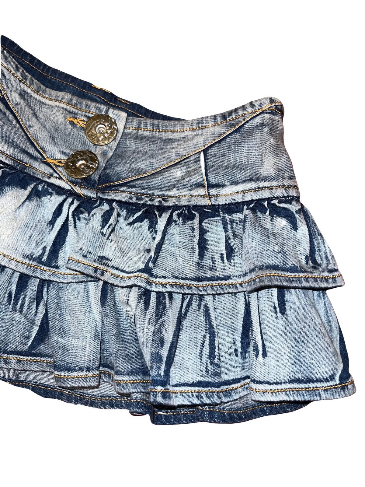 Japanese Brand Rare D.i.a. Gyaru denim mini skirt 💎💙 Size 24" / US 00 / IT 34 - 4 Thumbnail