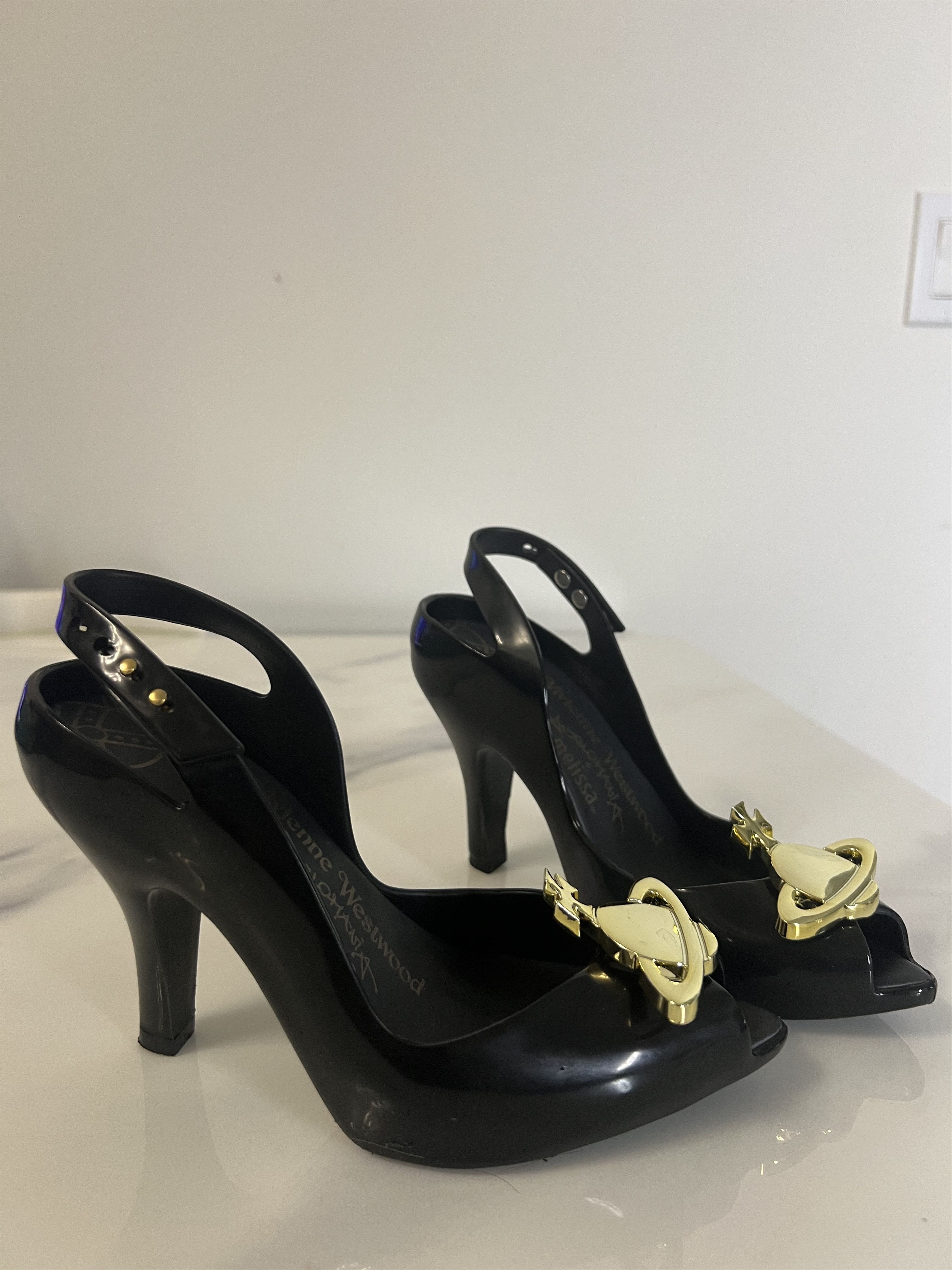 Vivienne Westwood 31795 Vivienne Westwood Anglomania Rubber Heel Size US 5.5 / IT 35.5 - 11 Thumbnail