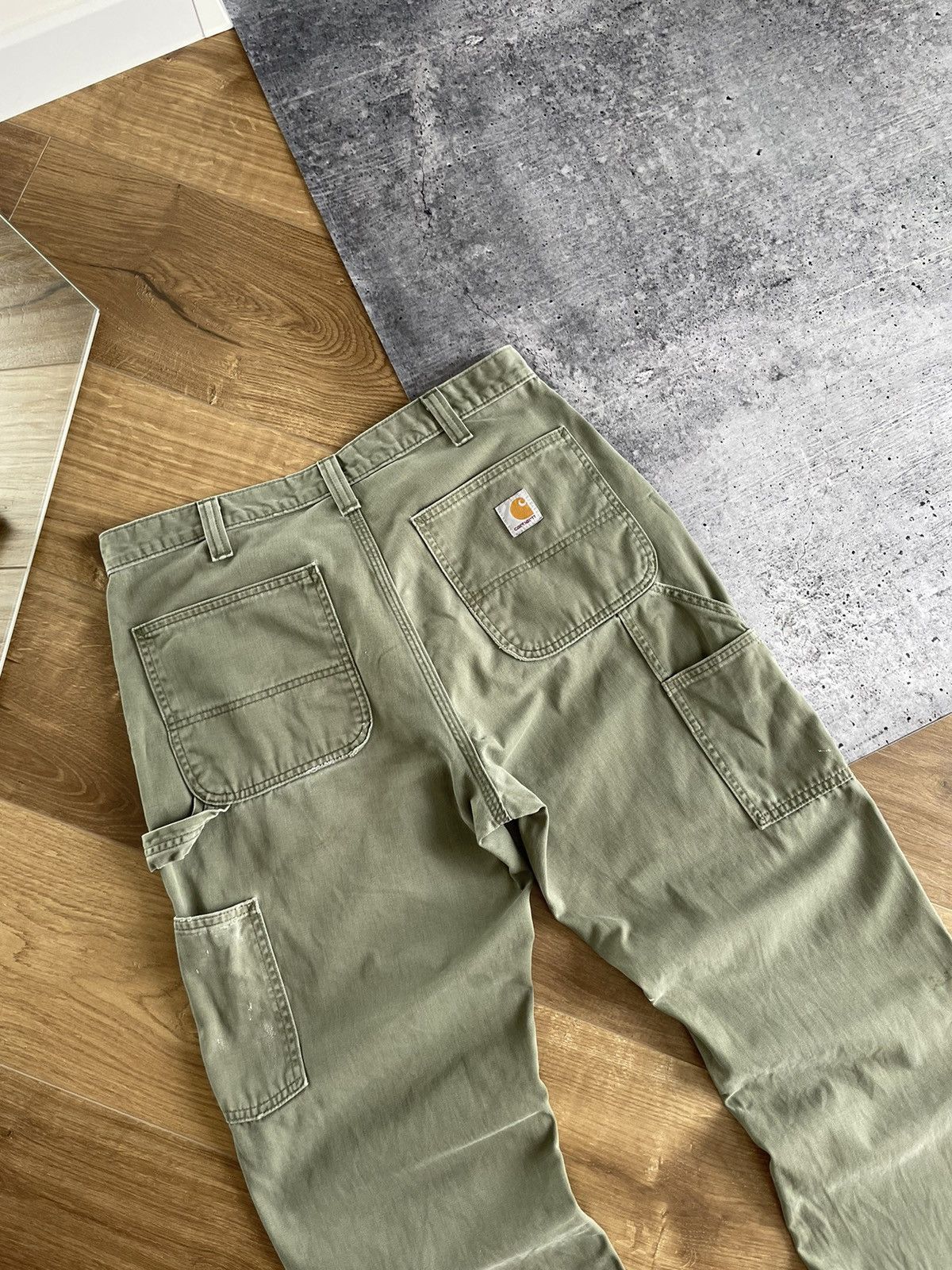 Carhartt × Vintage Vintage Carhartt Y2K Single Knee Carpenter Distressed Pants Size US 33 - 22 Thumbnail
