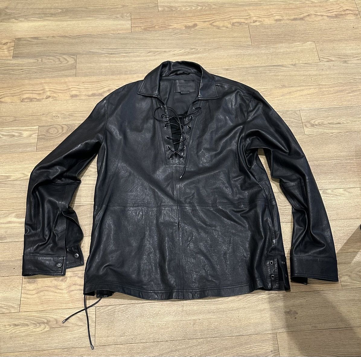 Zara STEVEN MEISEL leather shirt Size US L / EU 52-54 / 3 - 1 Thumbnail