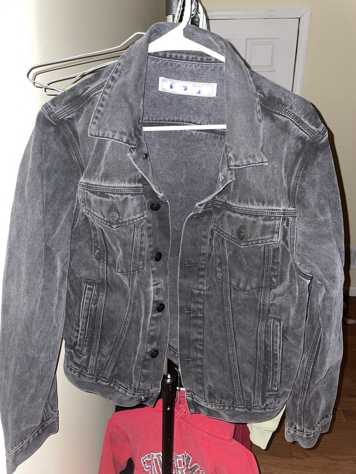 Off-White Off-White Denim Distressed Jacket 'Black' Size US M / EU 48-50 / 2 - 1 Thumbnail