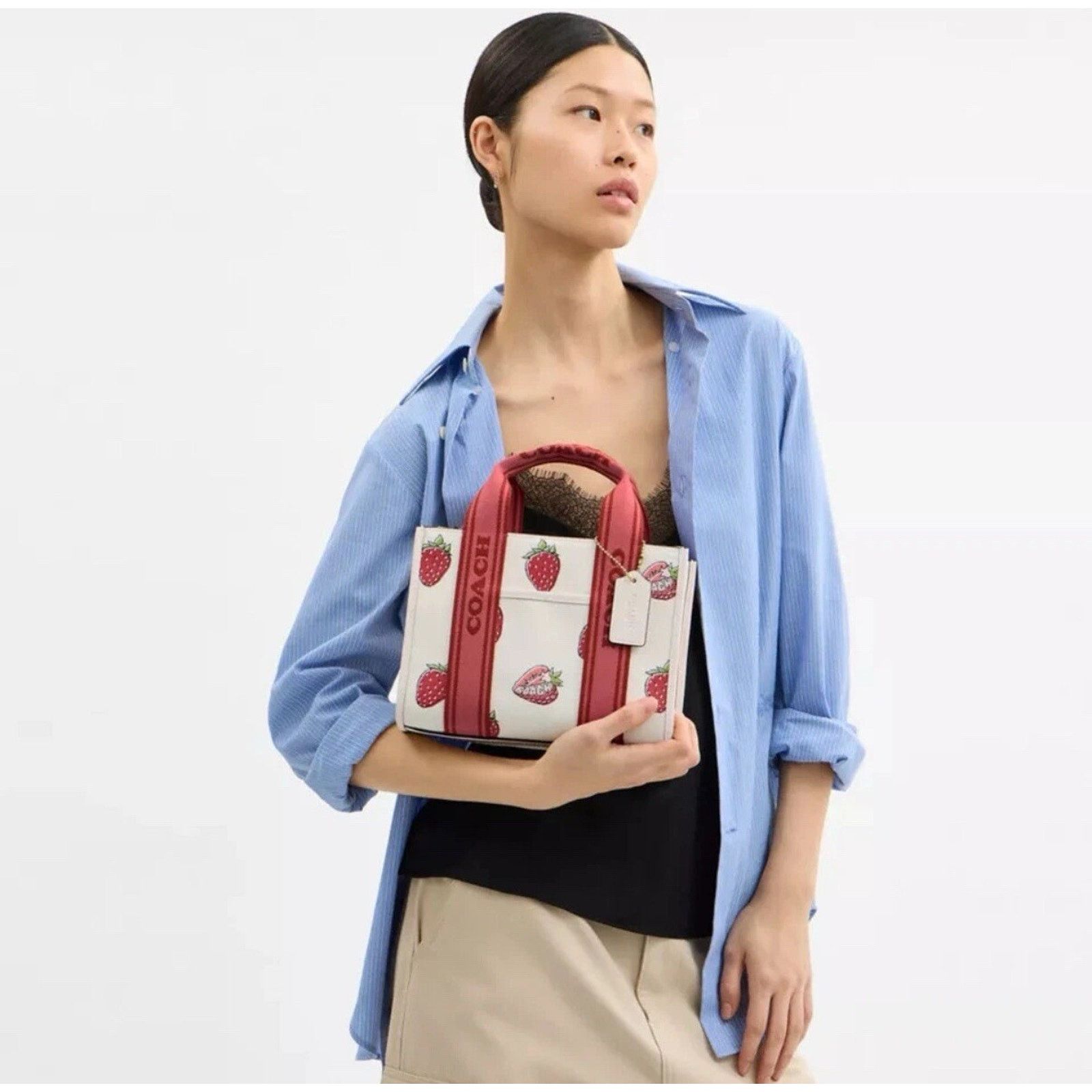 Coach NWT Coach Smith Tote 24 Bag Strawberry Handbag CAR80 Size ONE SIZE - 9 Thumbnail