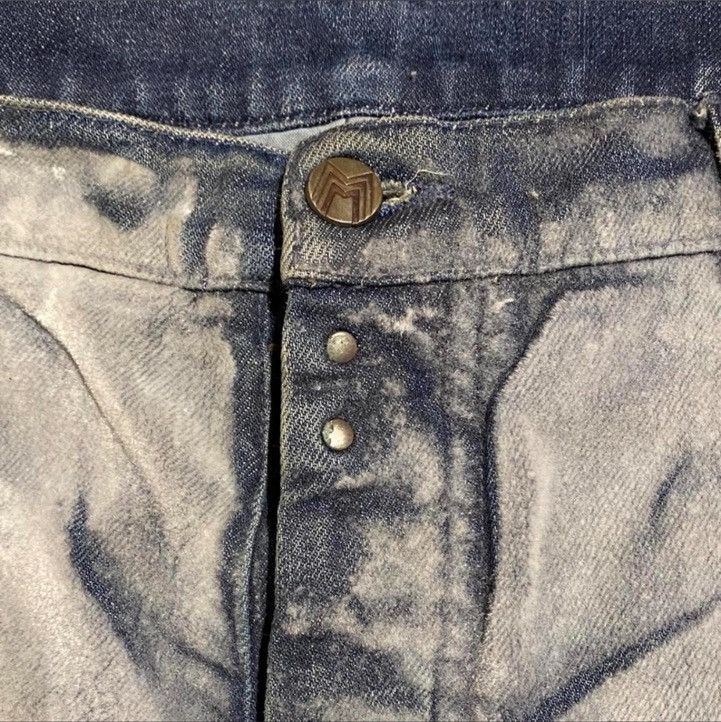 Maison Margiela Maison Margiela AW09 Flocked White Paint Denim Size US 34 / EU 50 - 4 Thumbnail