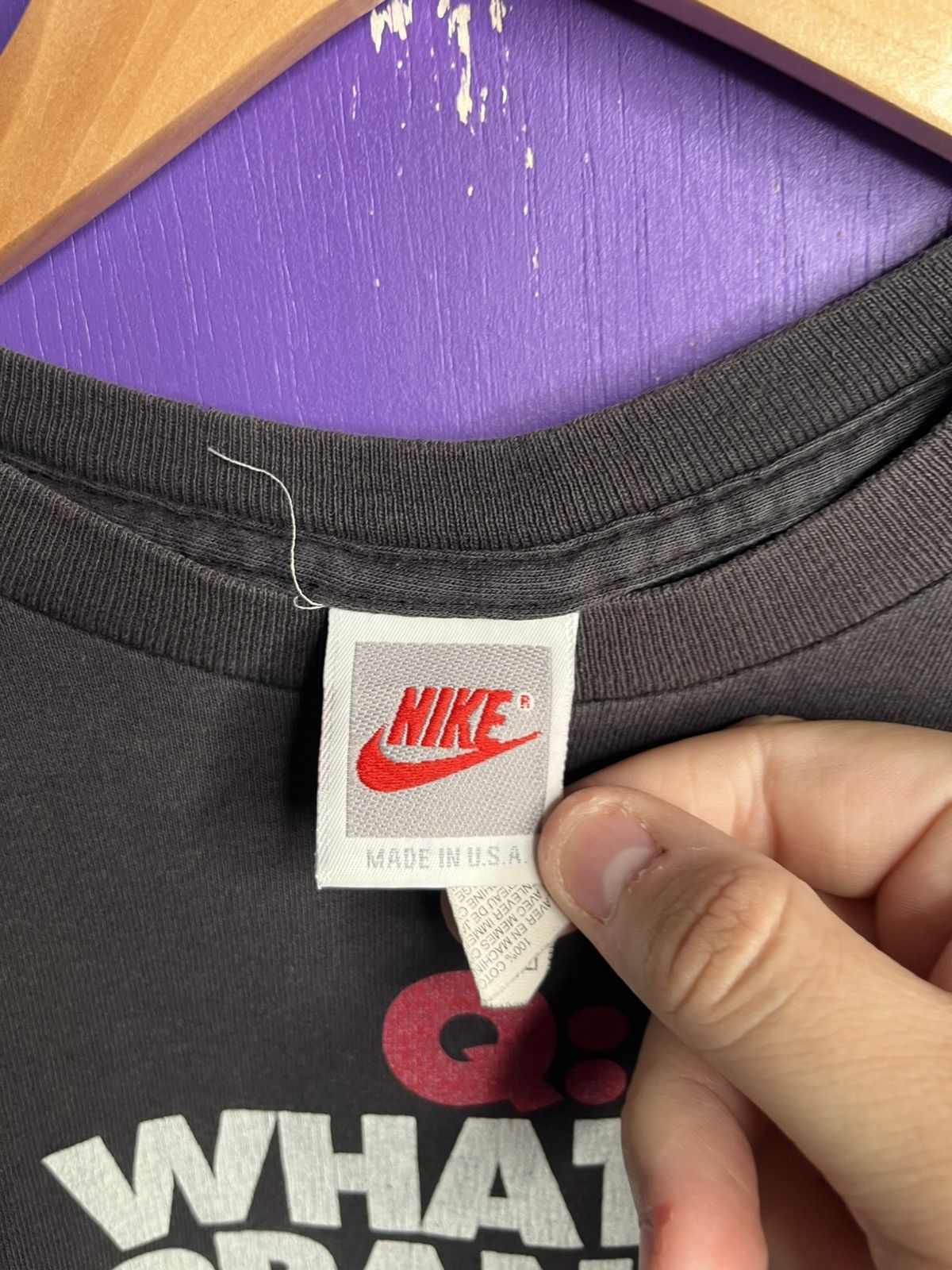 Nike × Vintage Vintage 90s faded Nike trash talk t-shirt Size US M / EU 48-50 / 2 - 4 Thumbnail