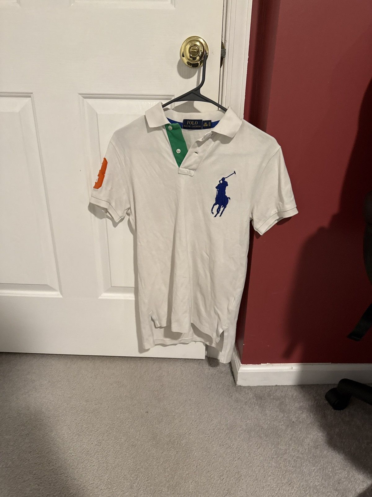 Polo Ralph Lauren White/Orange/Blue/Green Polo Size US XS / EU 42 / 0 - 3 Thumbnail
