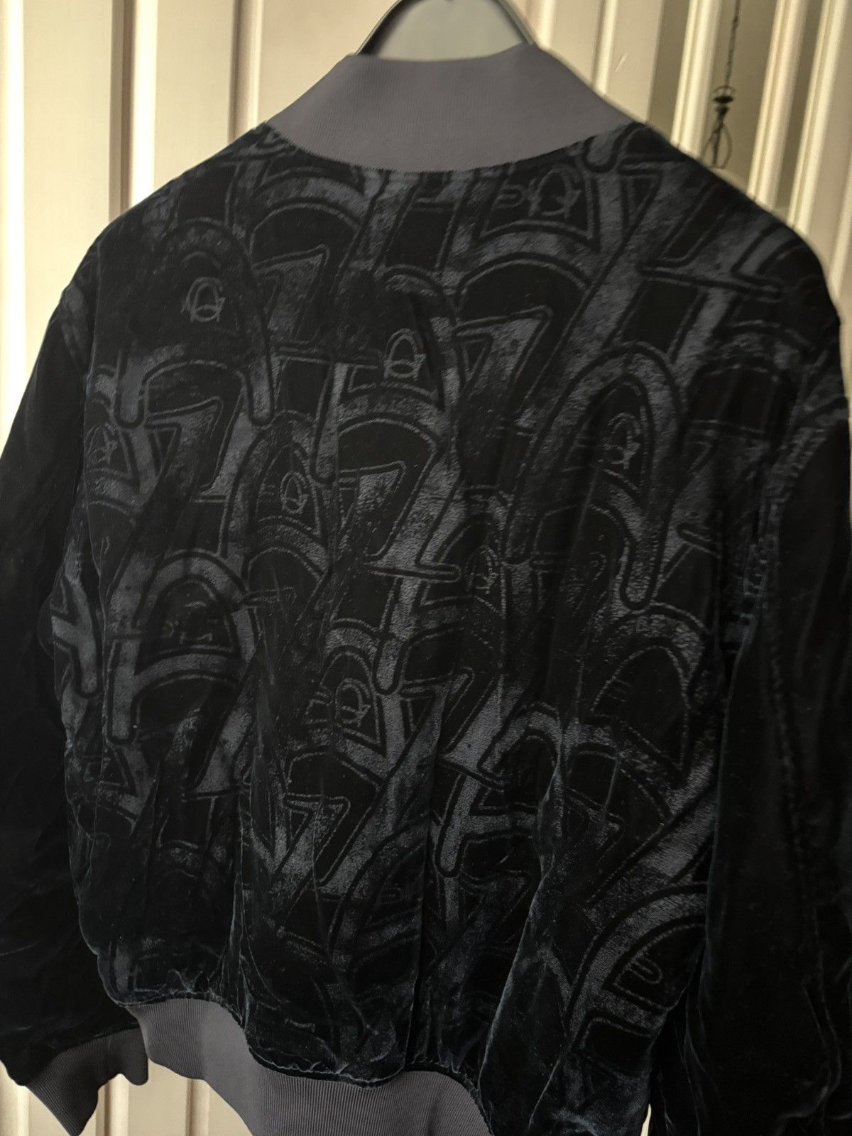 Giorgio Armani Giorgio Armani monogram pattern velvet bomber jacket Size US M / EU 48-50 / 2 - 5 Thumbnail
