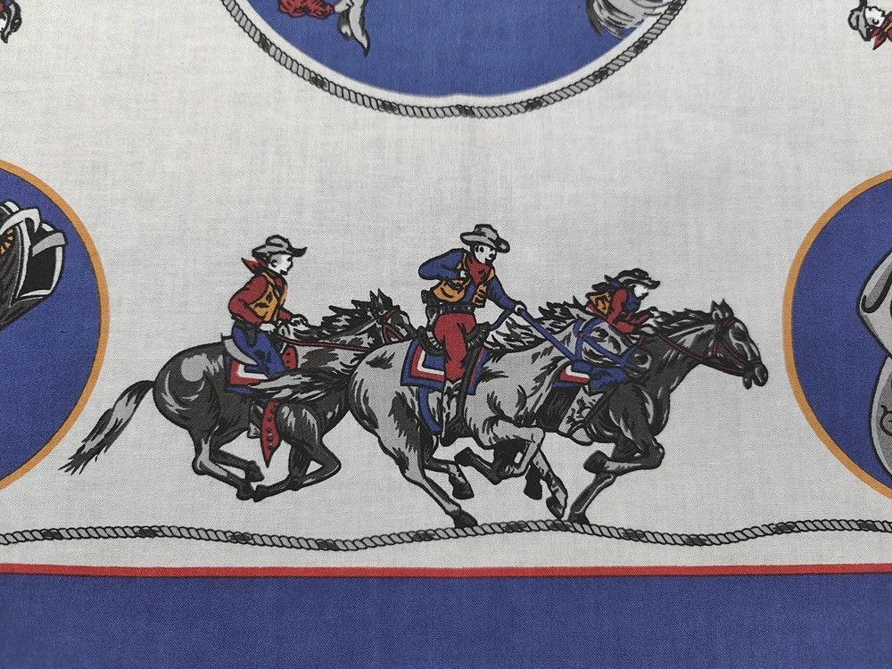 RRL Ralph Lauren RRL Vintage Rodeo Cowboy Bandanna COTTON Scarf handkerchief Size ONE SIZE - 9 Thumbnail