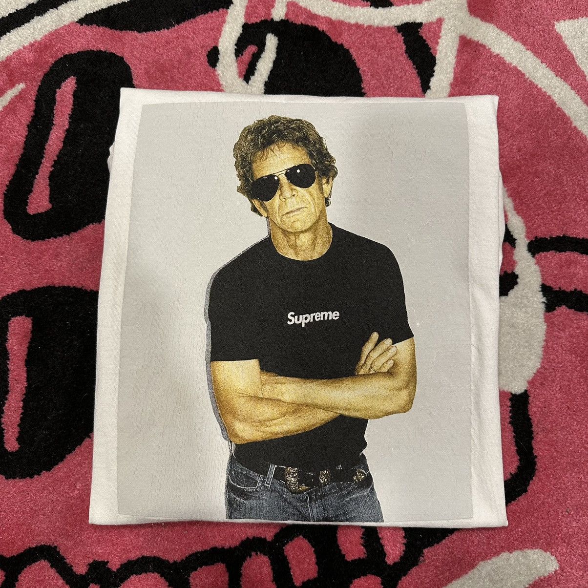 Supreme Lou Reed Photo Tee Used Size XL Black RARE | eBay