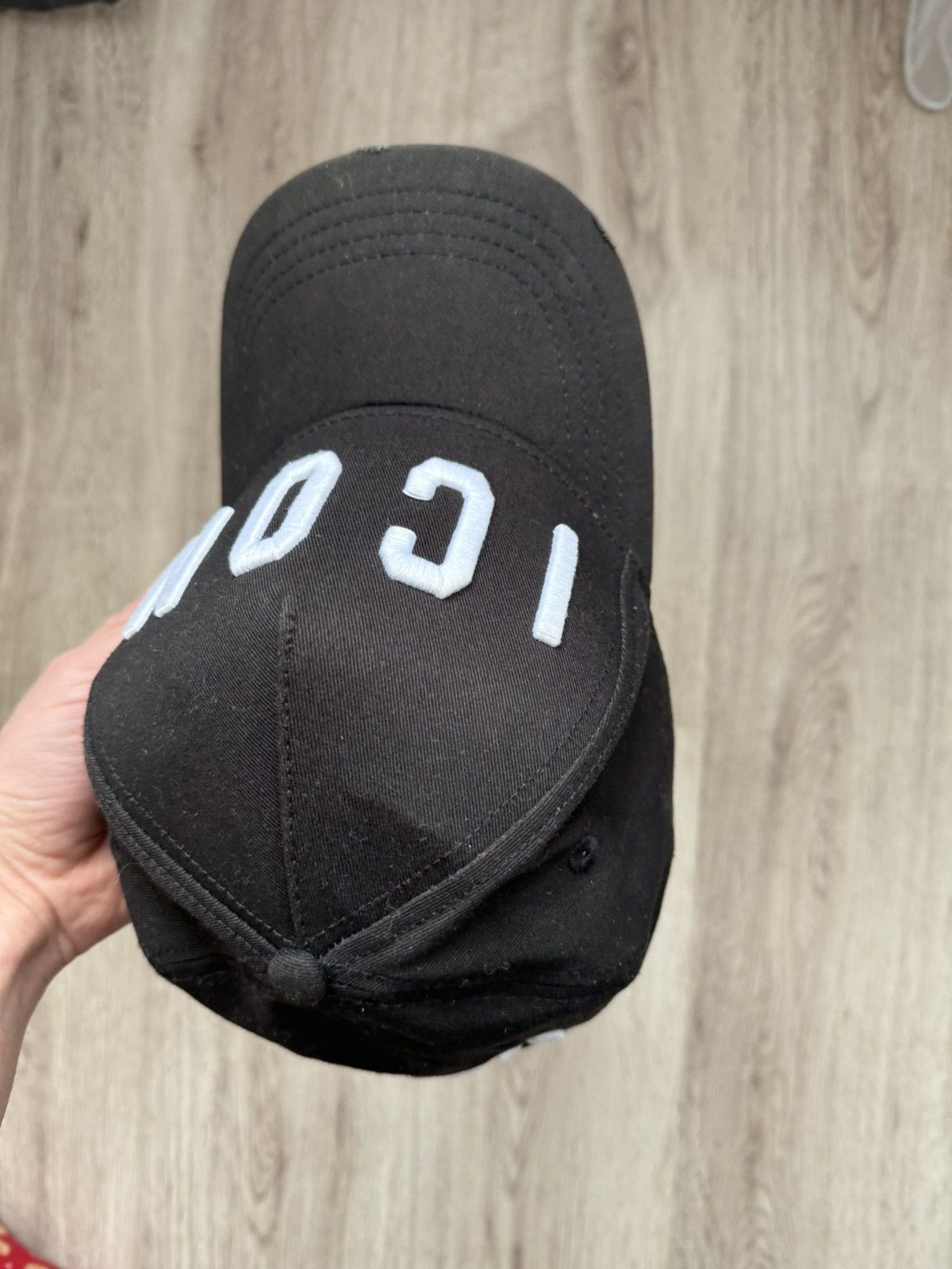 Dsquared2 DSQUARED2 ICON Logo Black Baseball Cap Adjustable Size ONE SIZE - 7 Thumbnail