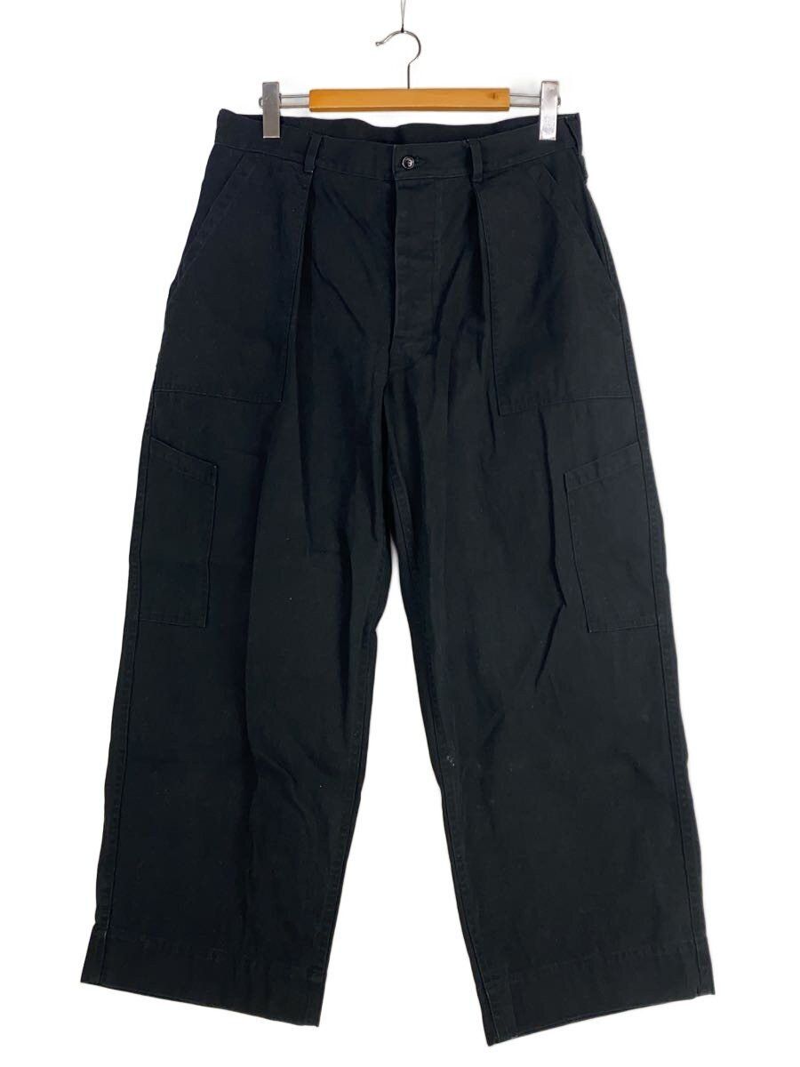 A.PRESSE Black Cotton Usaf Hemmed Bottoms Size US 32 / EU 48 - 1 Thumbnail