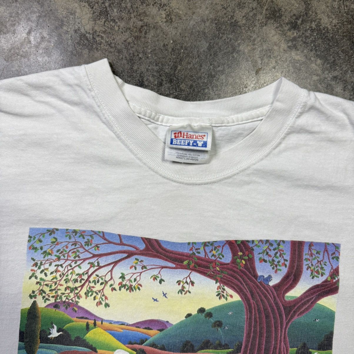 Vintage vintage protect farm animals art tshirt Size US L / EU 52-54 / 3 - 7 Thumbnail