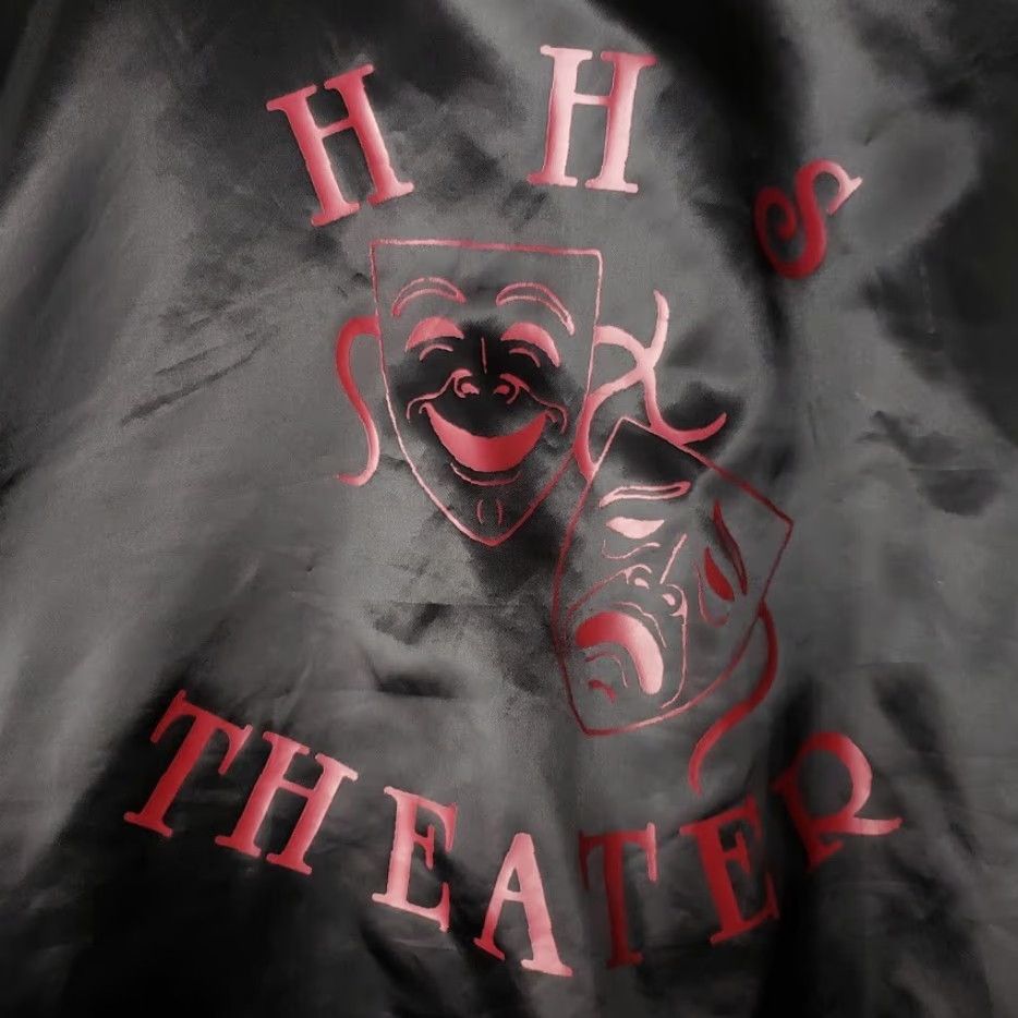 Vintage VINTAGE HHS Theater Satin Bomber Jacket Mens 2XL Black 90s USA Aristo Jac Bomber Jacket Mens 2XL Theater Satin Size US XXL / EU 58 / 5 - 5 Thumbnail