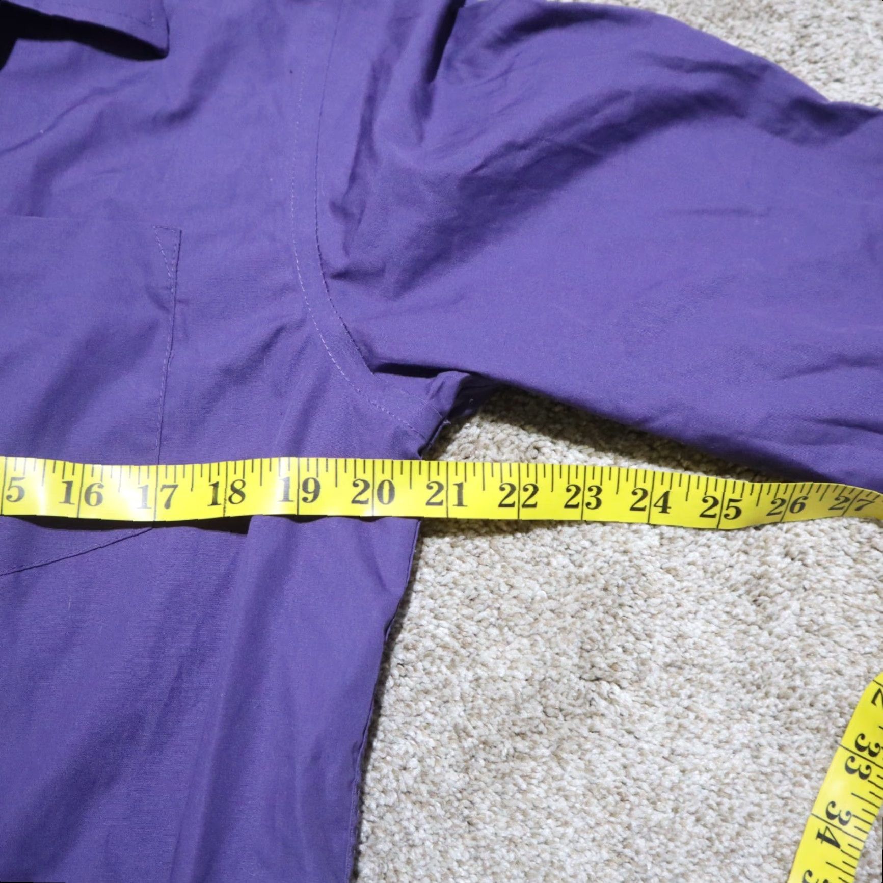 George George Button-Up Shirt Men's Size M Long Sleeve Casual Purple Cotton Size US M / EU 48-50 / 2 - 5 Thumbnail