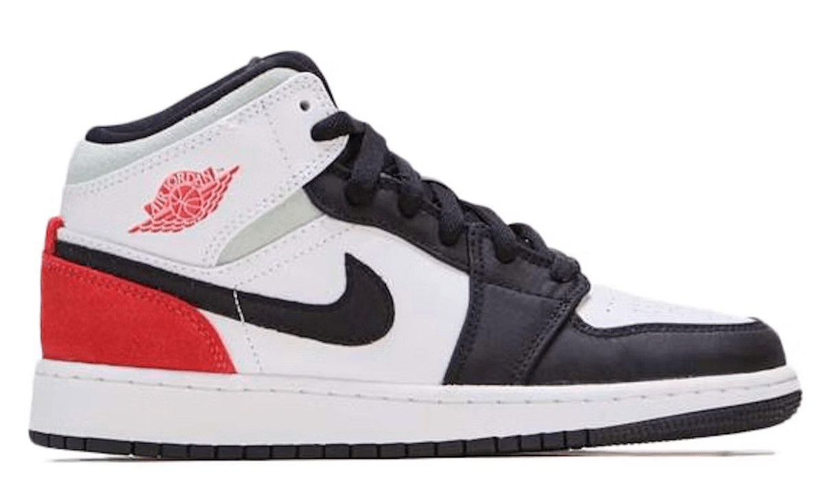 Nike 1 Mid SE White Black Red Spruce (GS) Size US 5 / EU 37 - 1 Preview