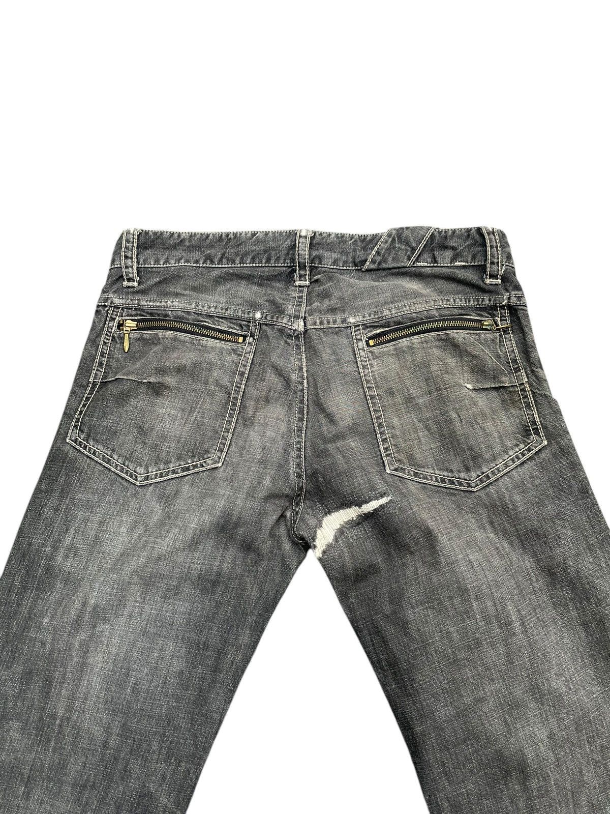 Yohji Yamamoto Against All Risk Distresed Jeans Size US 35 - 11 Thumbnail